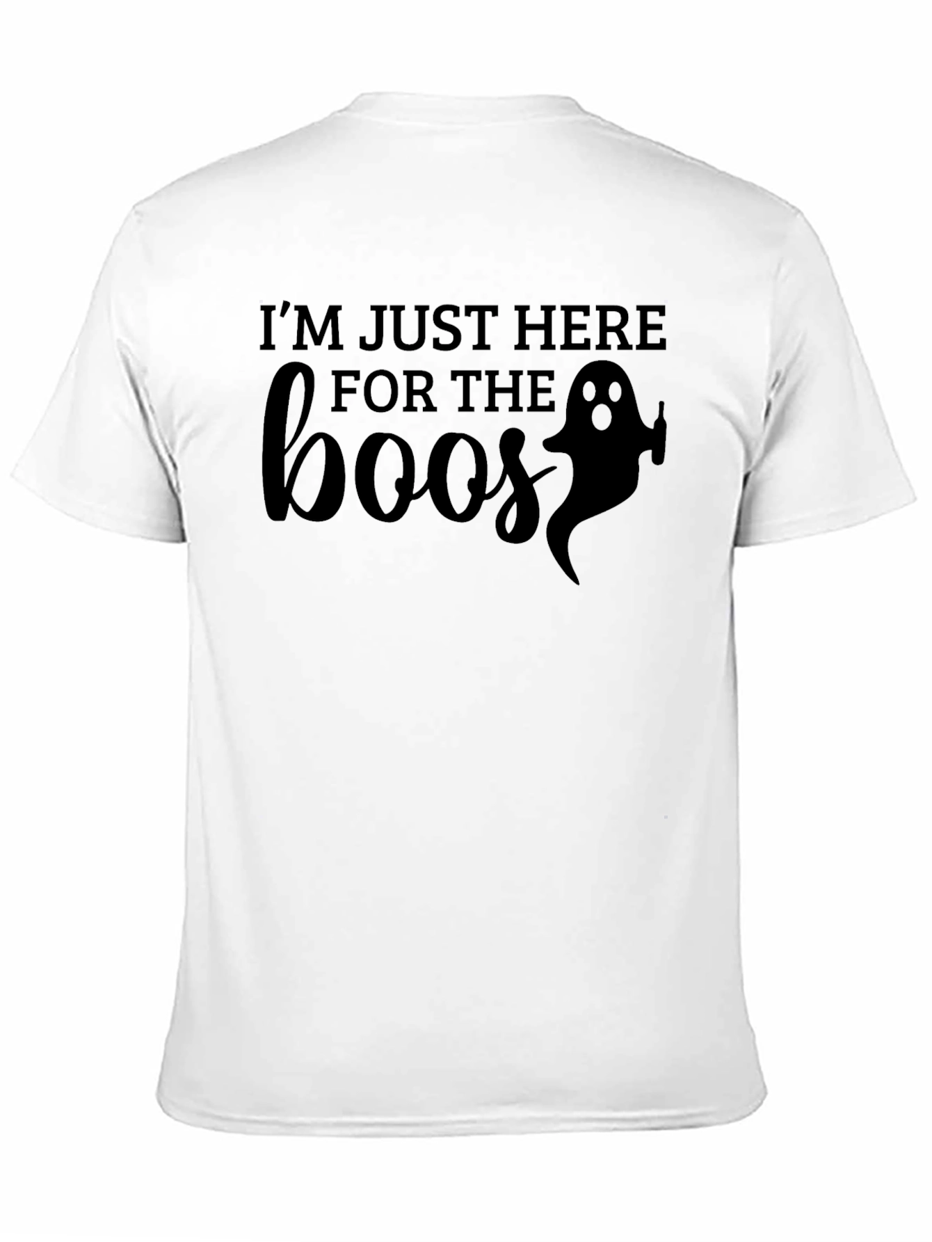 Camiseta Halloween Boos Negra para Hombre