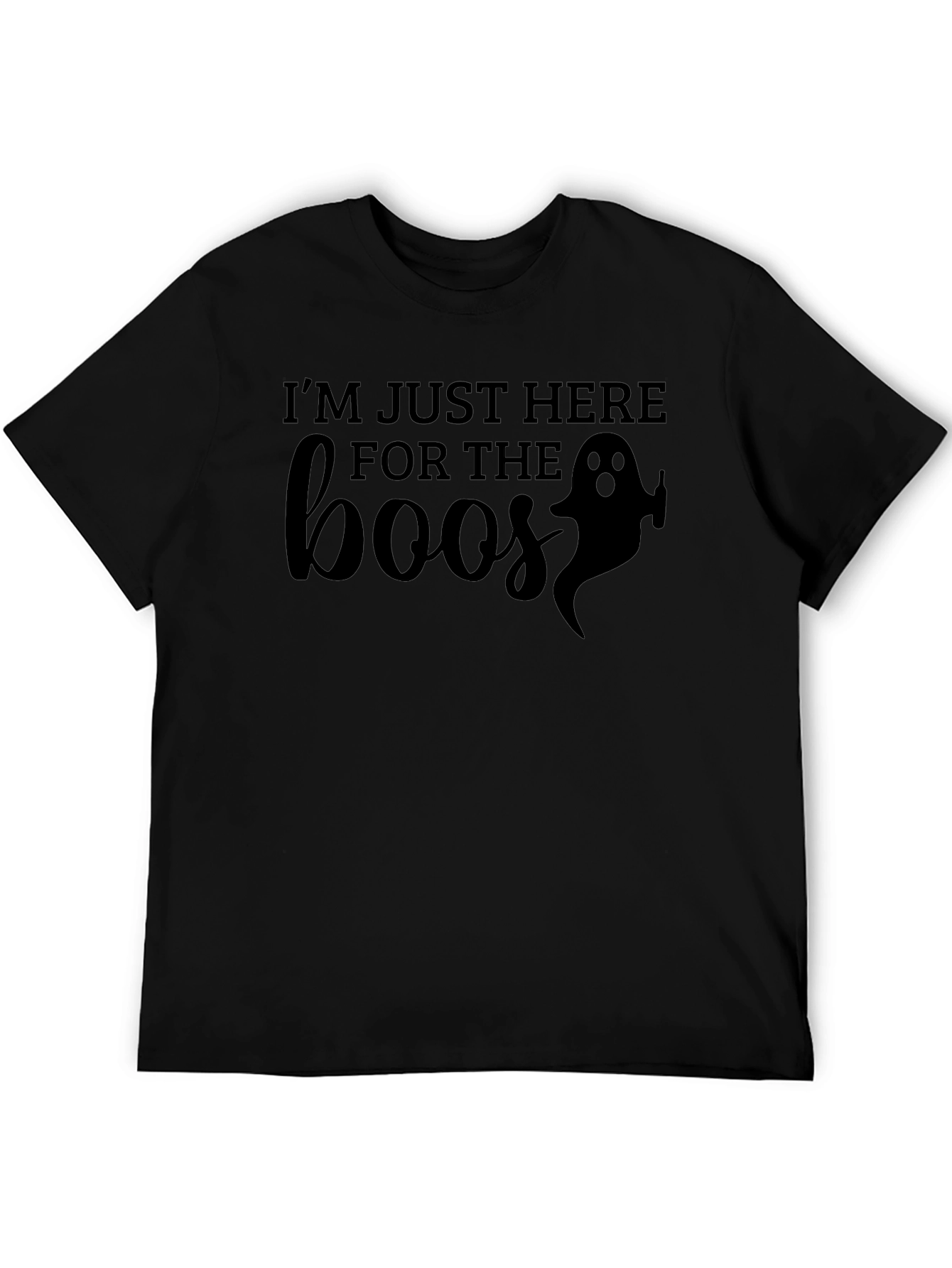 Camiseta Halloween Boos Negra para Hombre