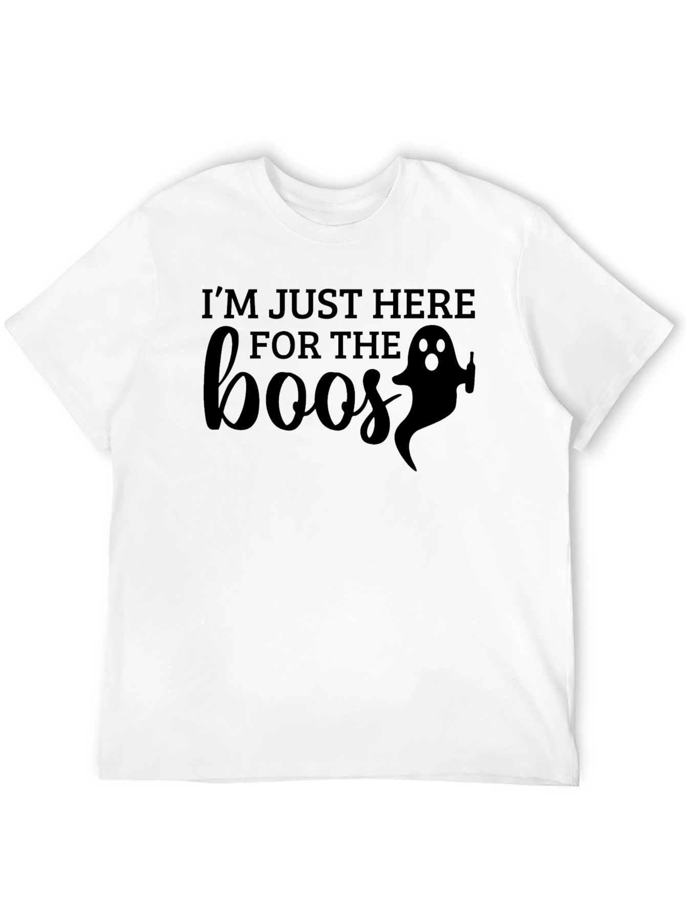 Camiseta Halloween Boos Negra para Hombre
