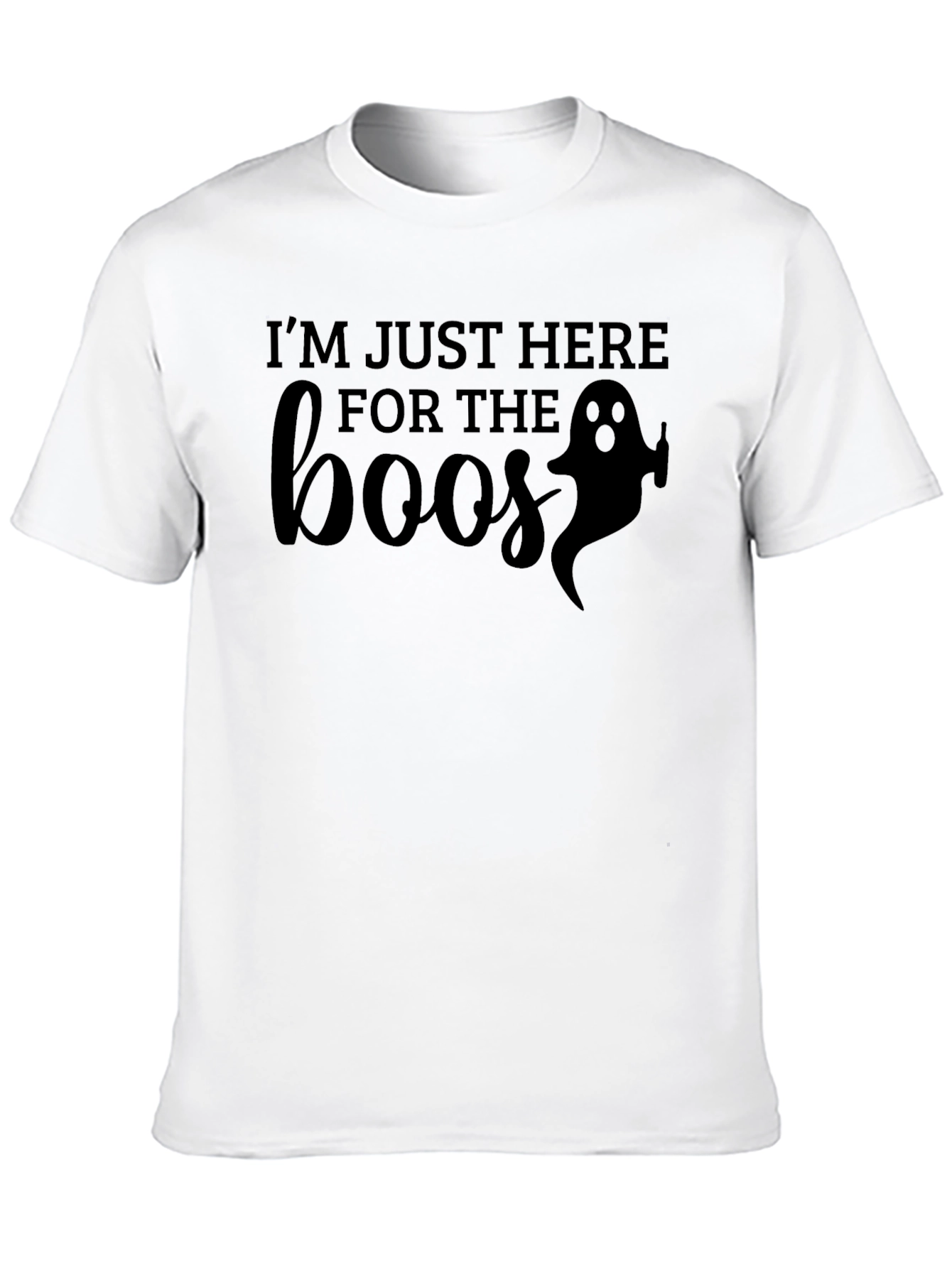 Camiseta Halloween Boos Negra para Hombre