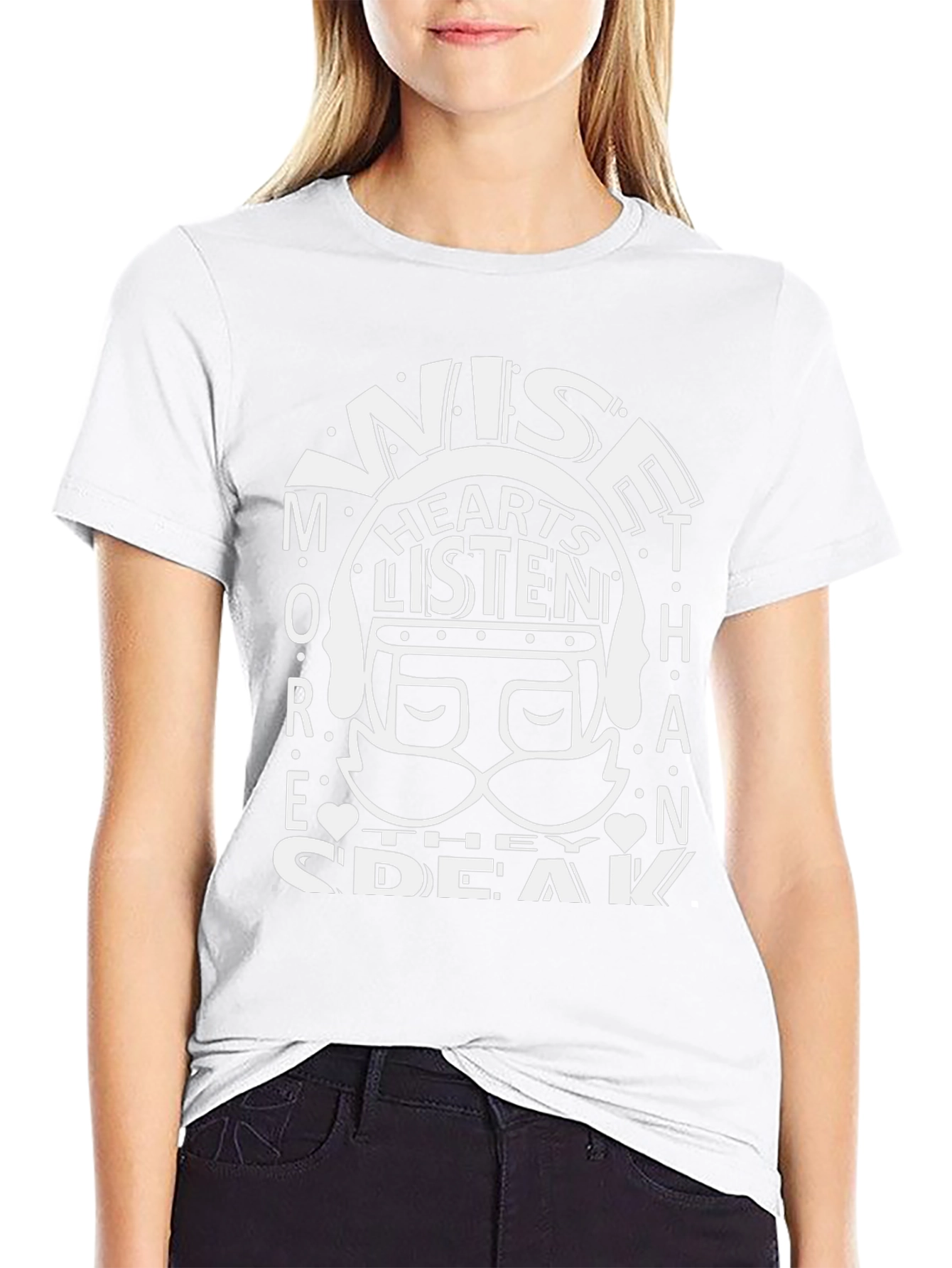 Camiseta Negra: Sabios Escuchan Más