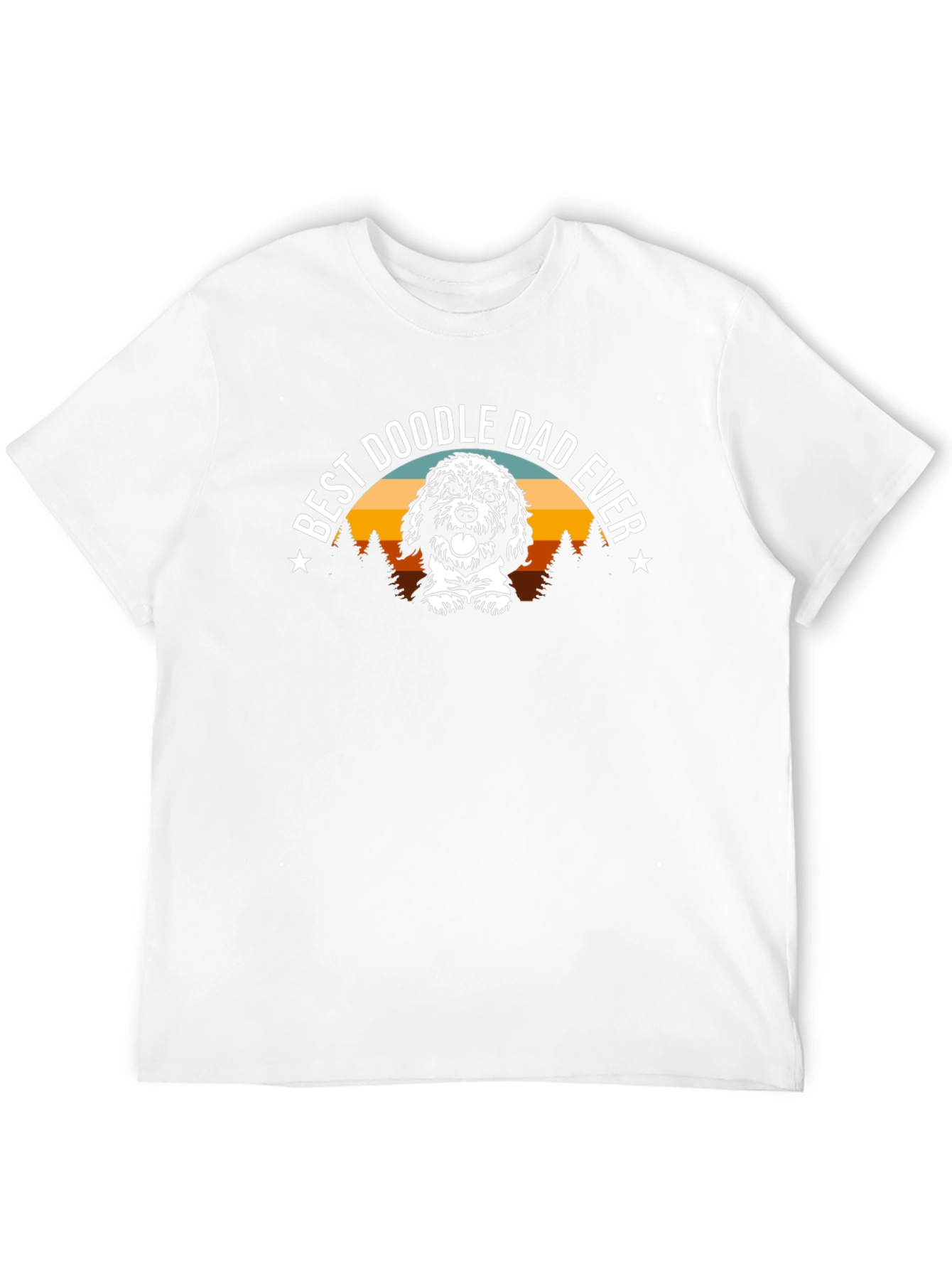 Camiseta Negra Best Doodle Dad Ever