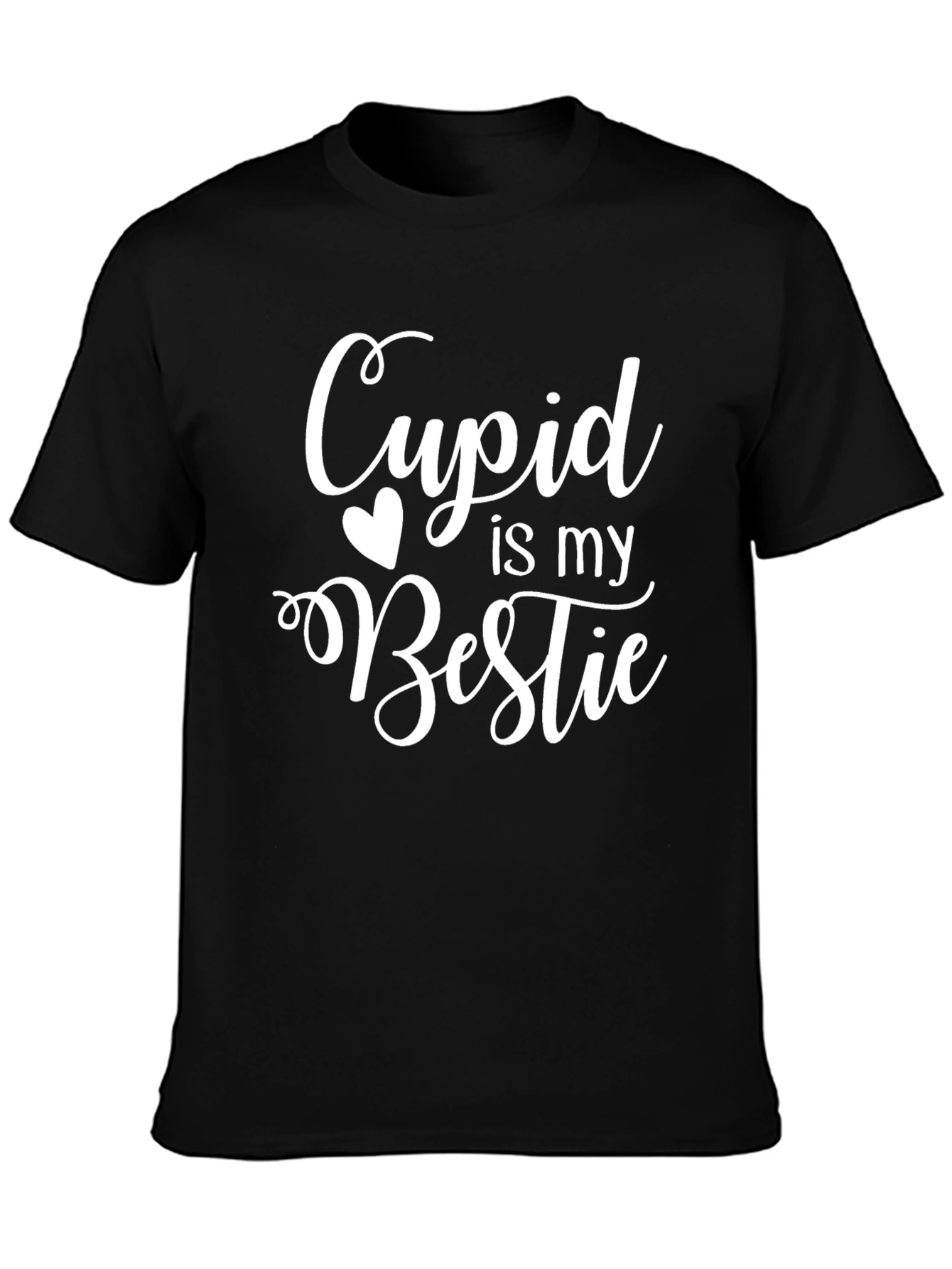 Camiseta Negra Cupido is my Bestie