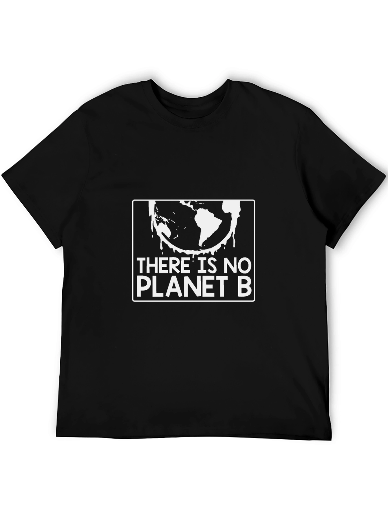 Camiseta Negra No Hay Planeta B para Conciencia Ambiental