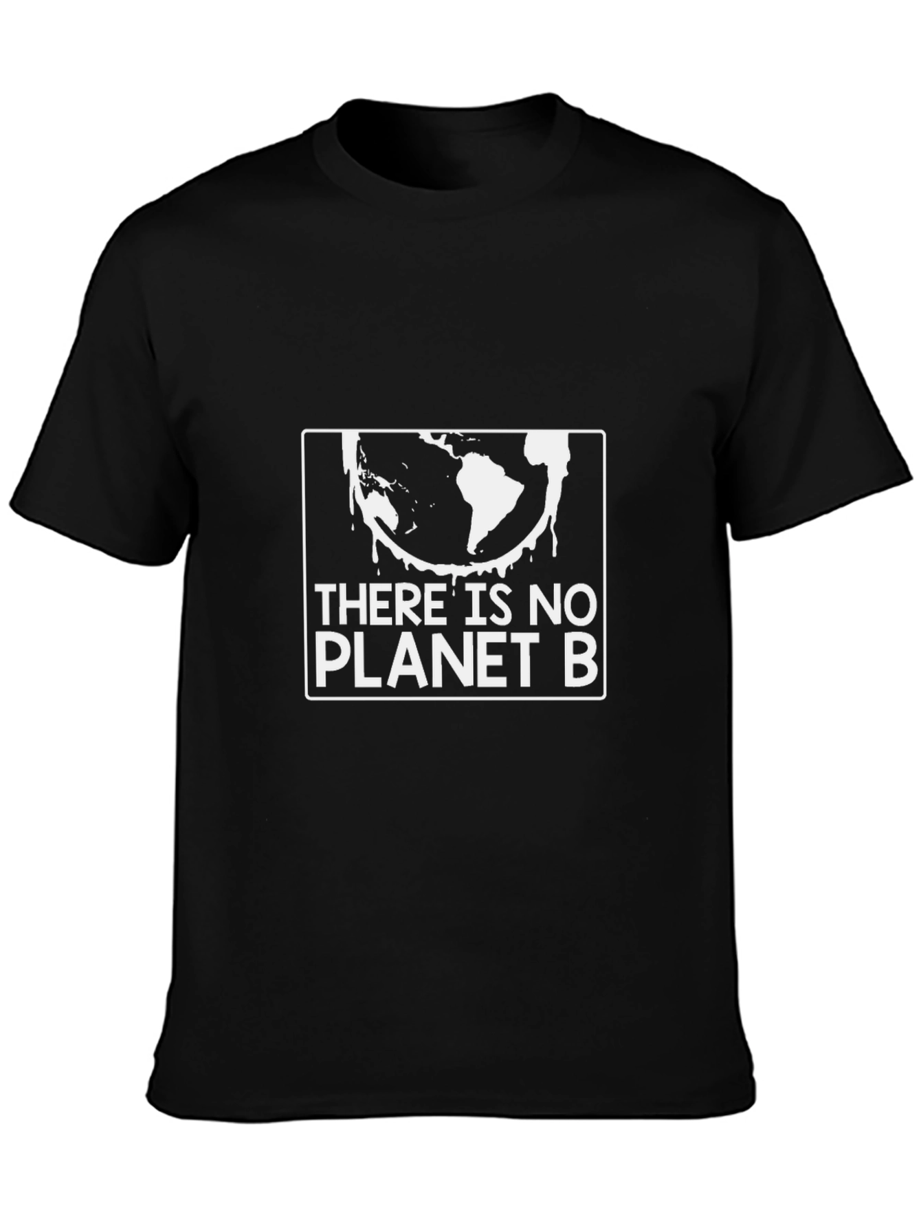 Camiseta Negra No Hay Planeta B para Conciencia Ambiental