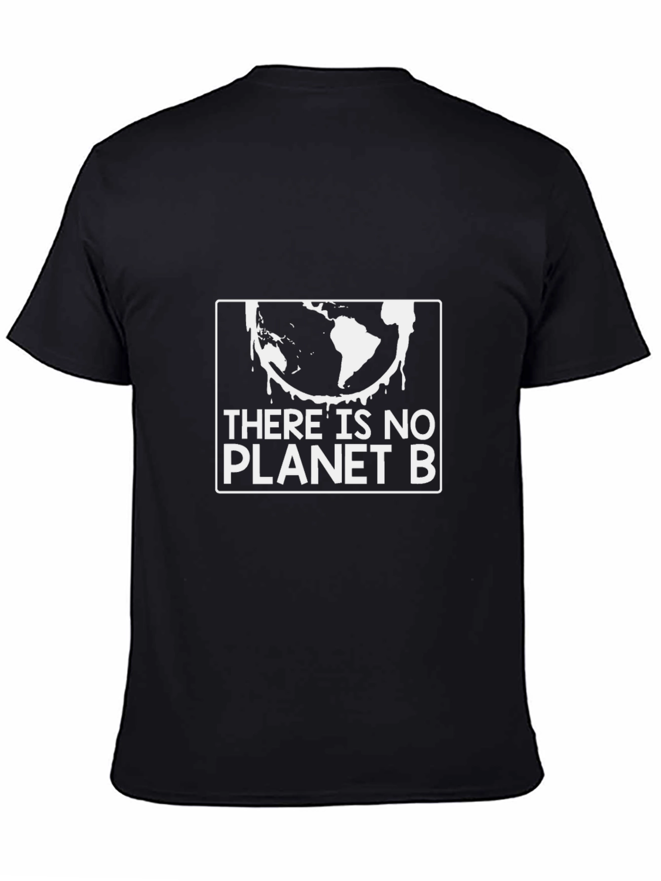 Camiseta Negra No Hay Planeta B para Conciencia Ambiental