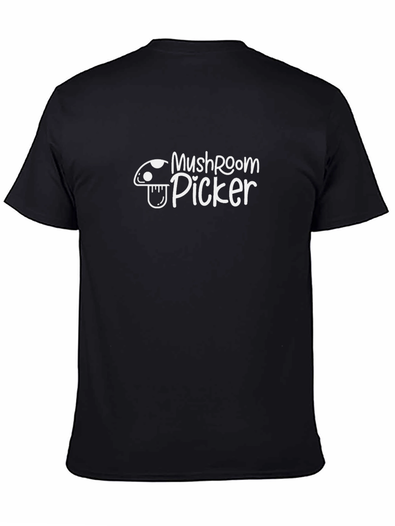 Camiseta Negra Mushroom Picker para Amantes de las Setas