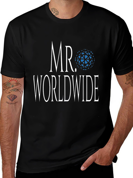 Camiseta Hombre - Mr. Worldwide - Algodón Suave