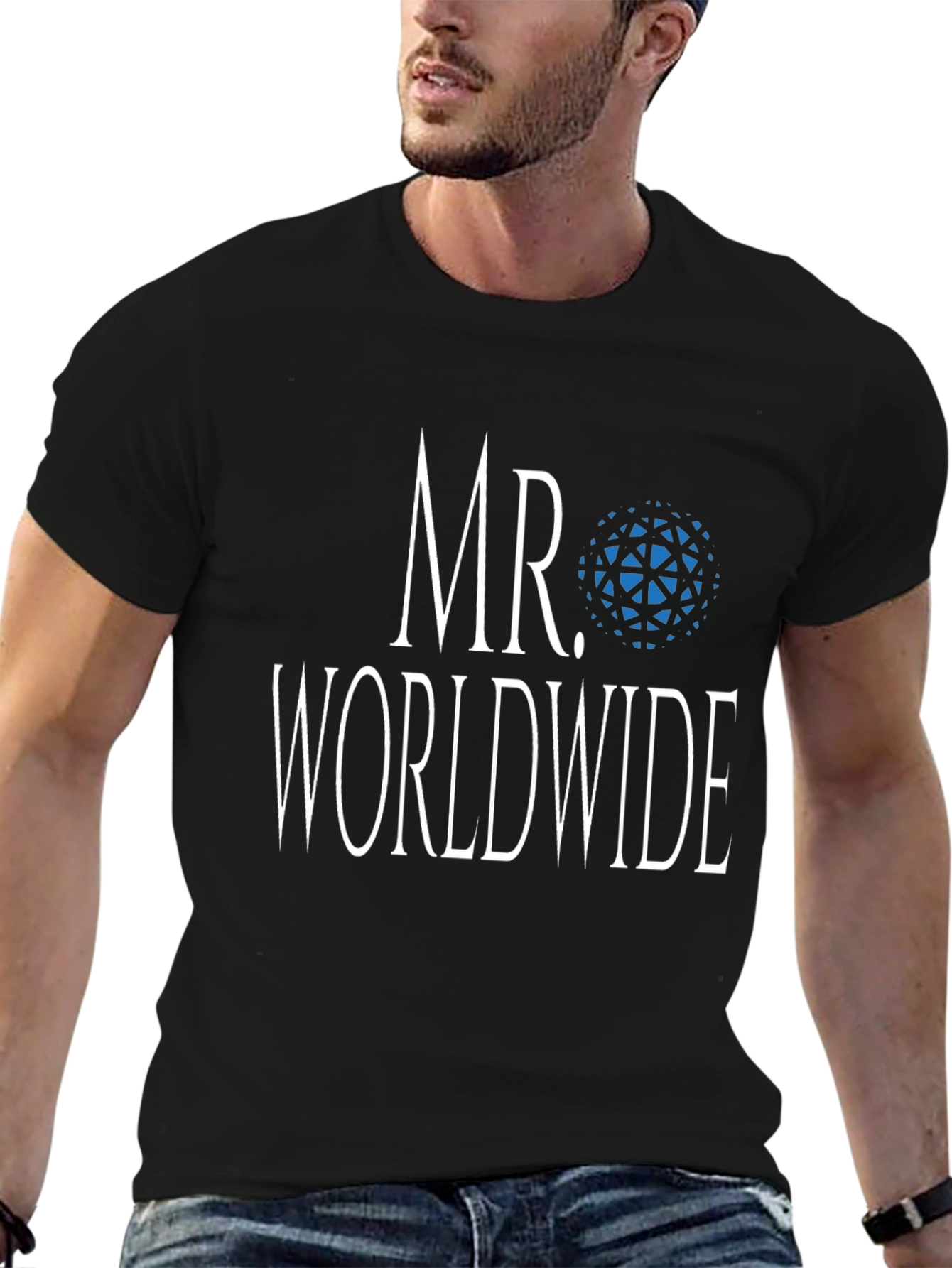 Camiseta Hombre - Mr. Worldwide - Algodón Suave