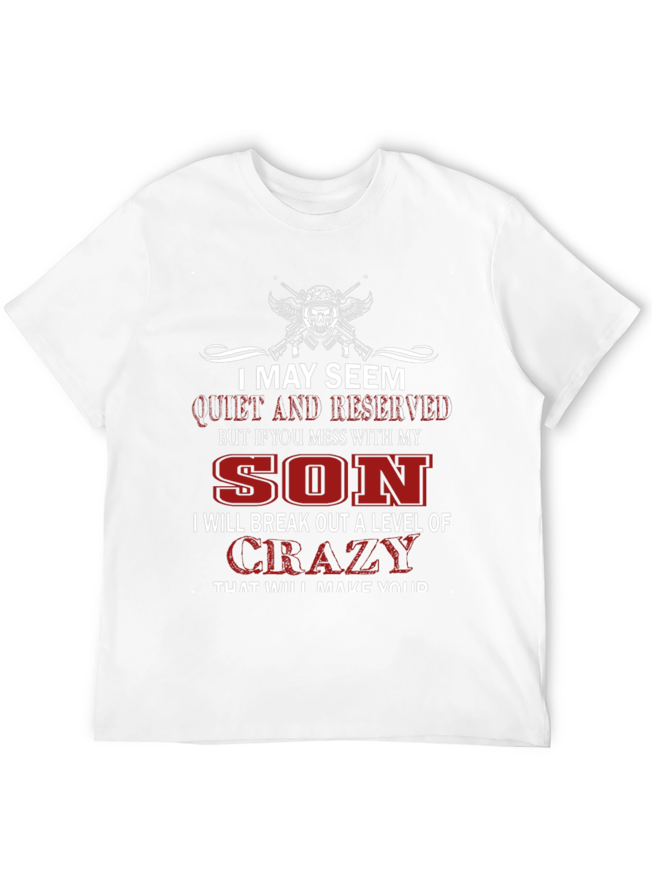 Camiseta Negra I May Seem Quiet para Hombre