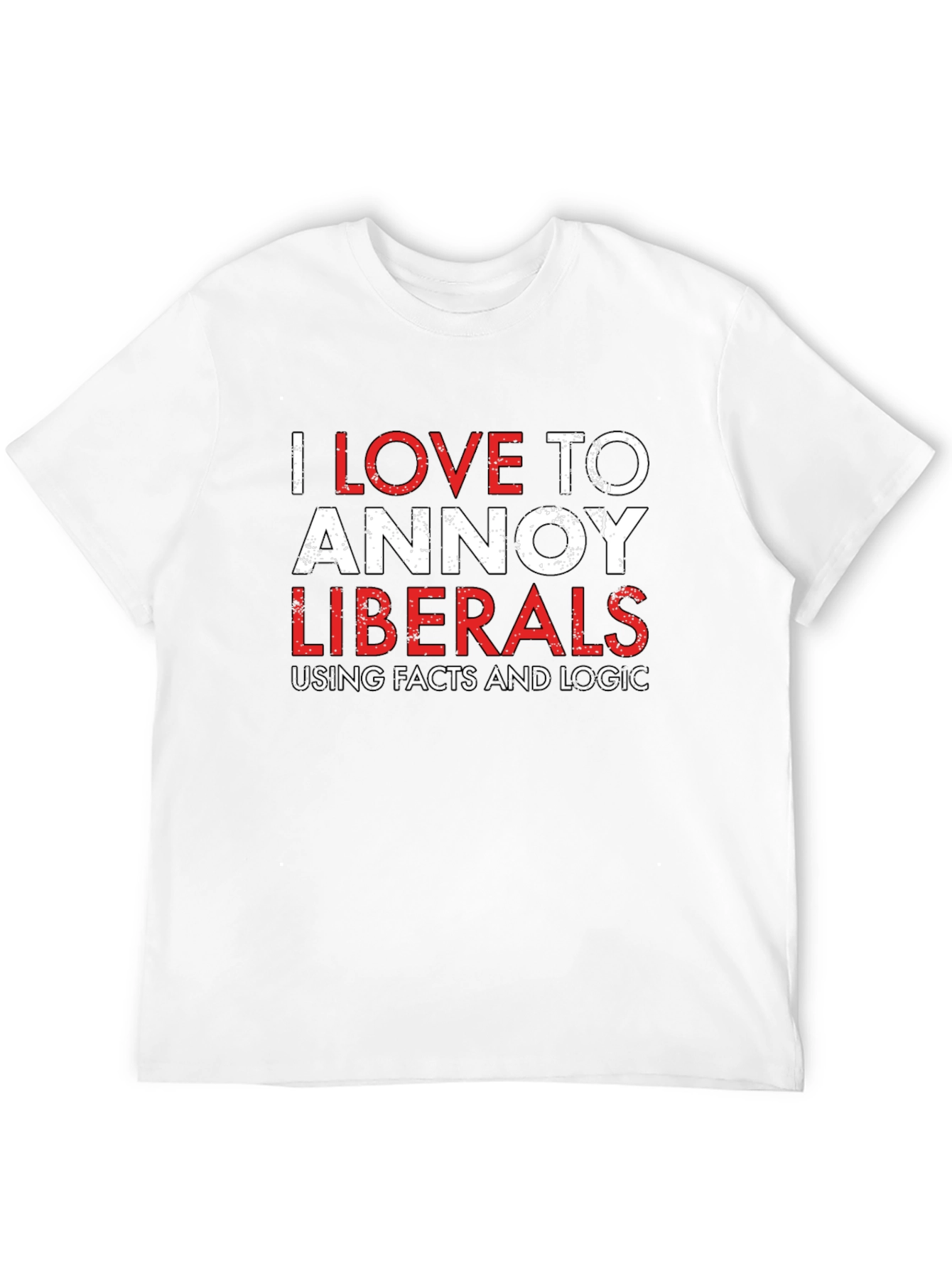 Camiseta Negra: Amo Molestar a los Liberales con Datos