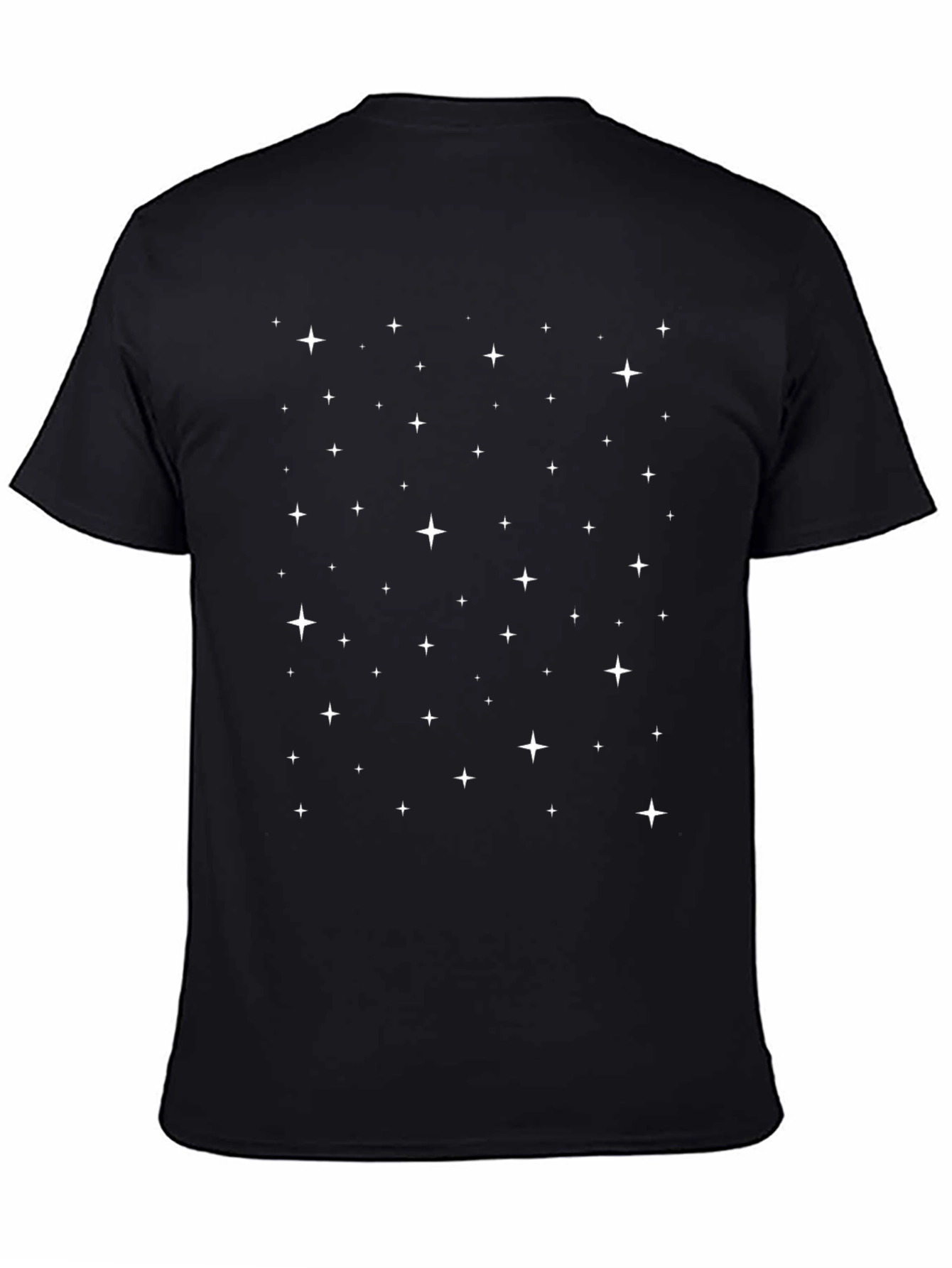 Camiseta Negra Estrellas Unisex
