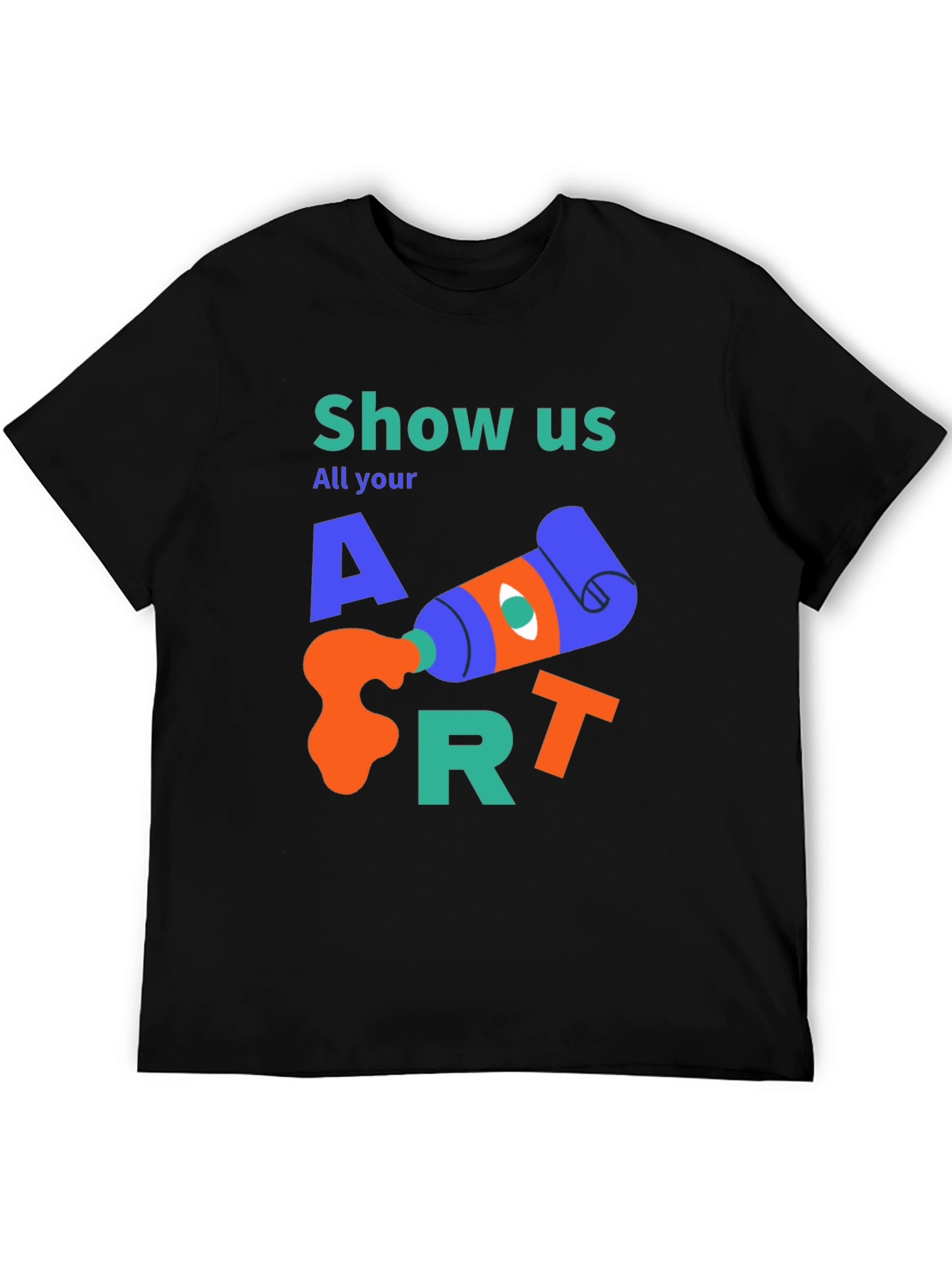 Camiseta Negra Artística Show Us Your Art
