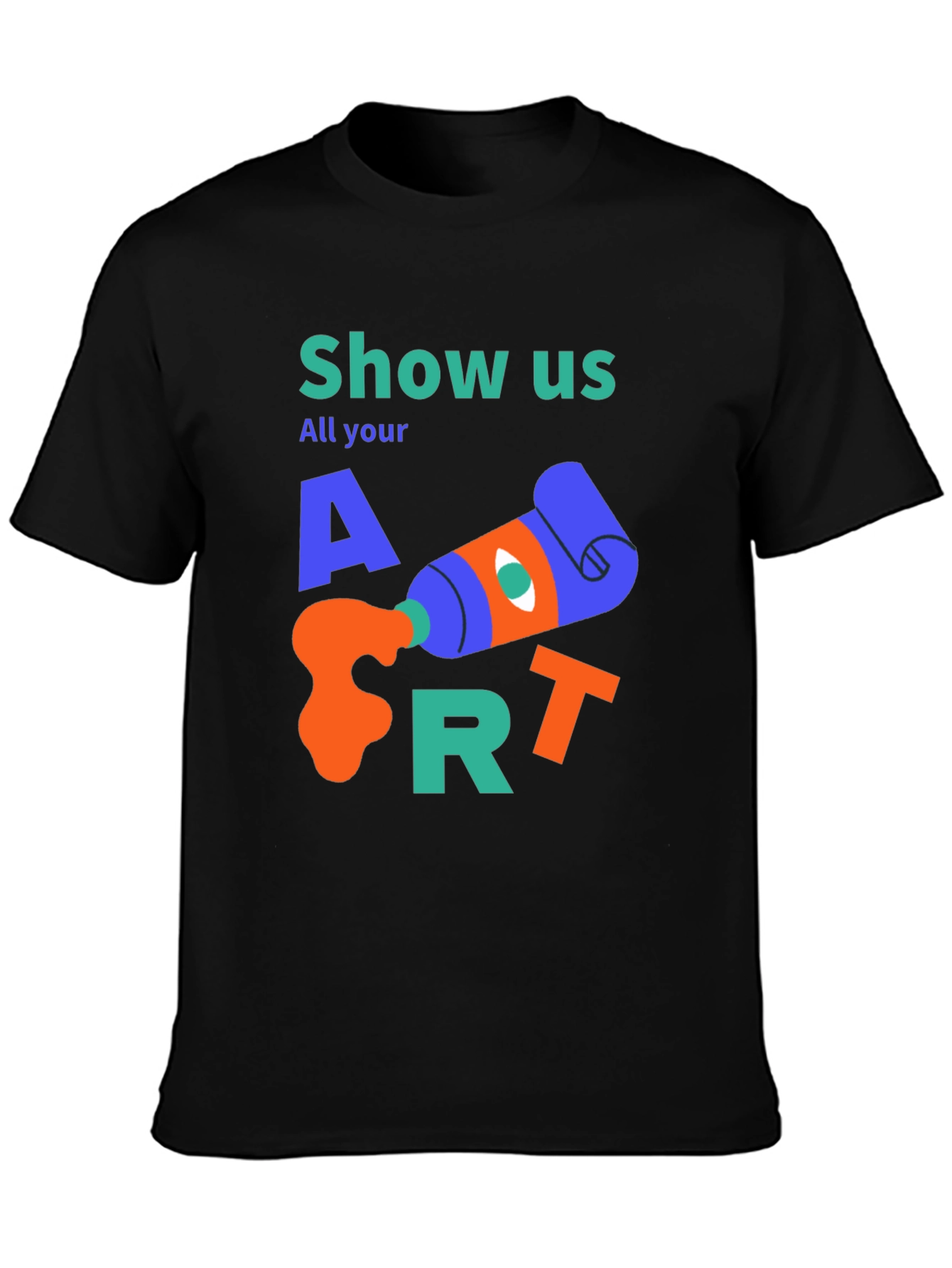 Camiseta Negra Artística Show Us Your Art