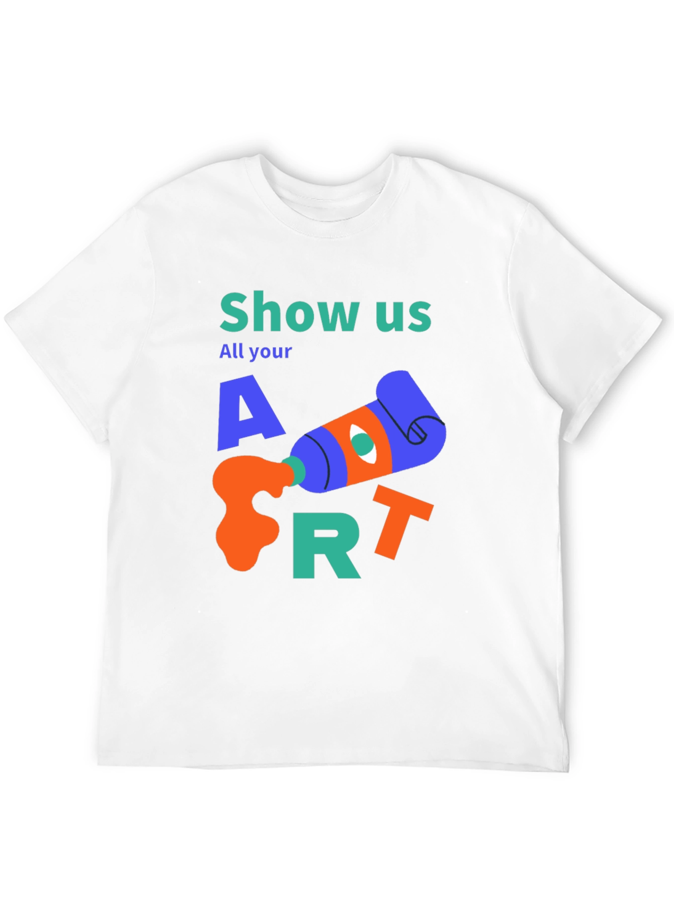 Camiseta Negra Artística Show Us Your Art