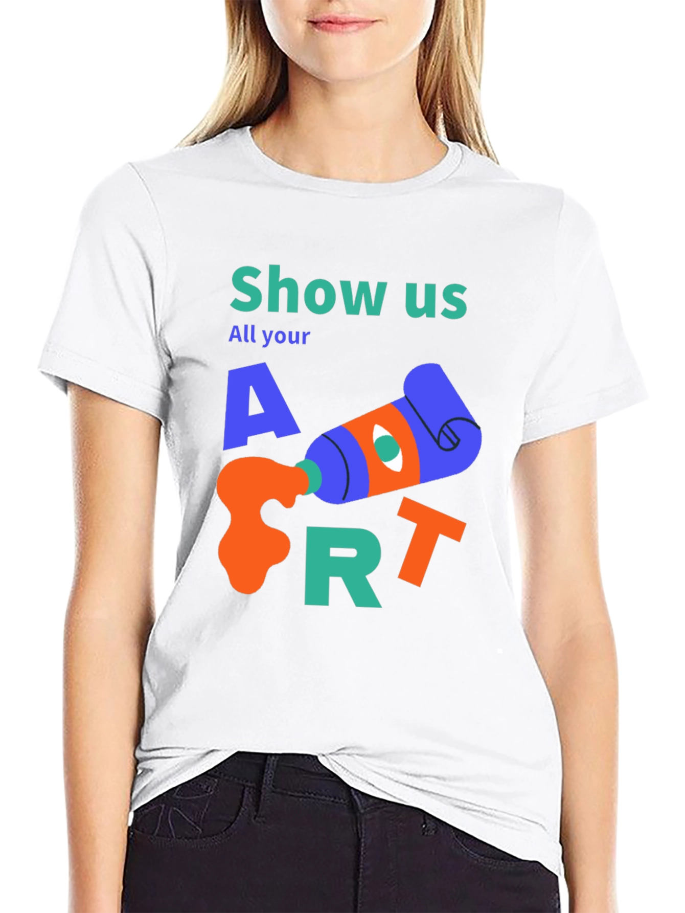 Camiseta Negra Artística Show Us Your Art