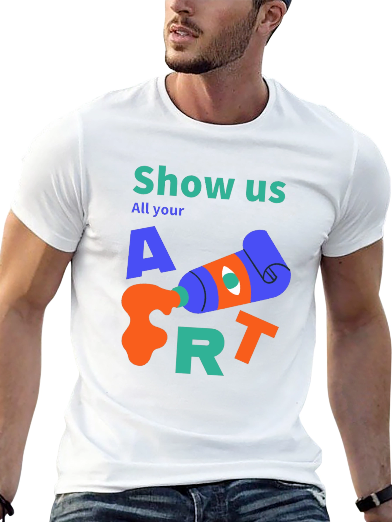 Camiseta Negra Artística Show Us Your Art