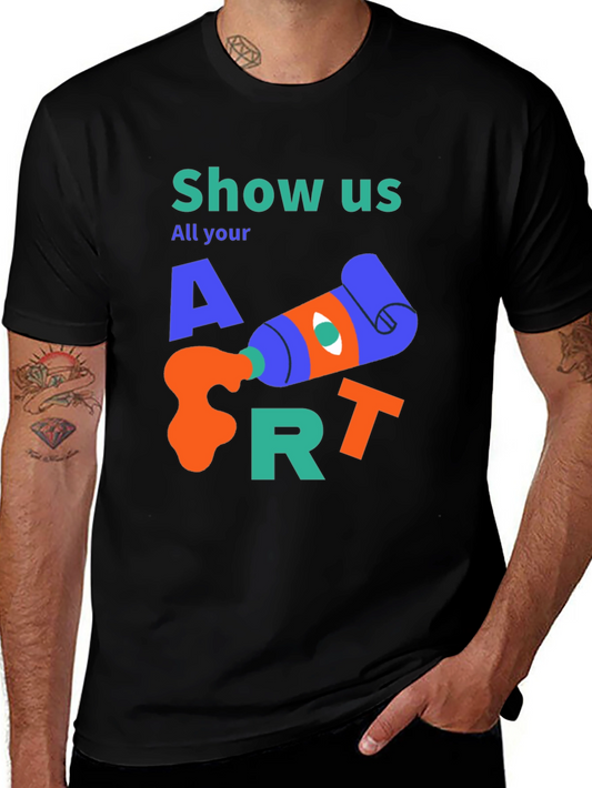 Camiseta Negra Artística Show Us Your Art