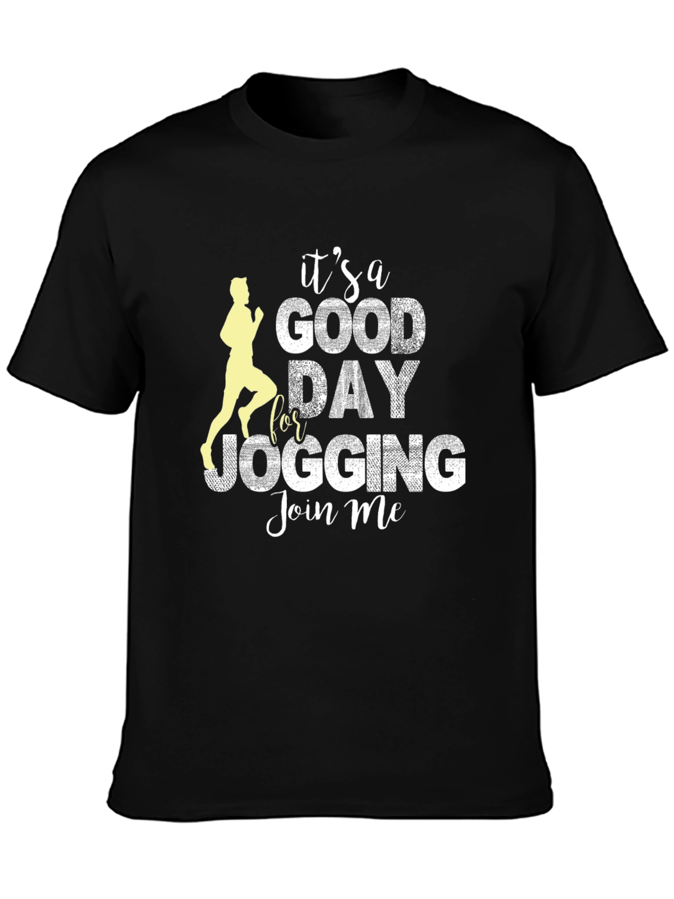 Camiseta Hombre Negra Deportiva para Jogging