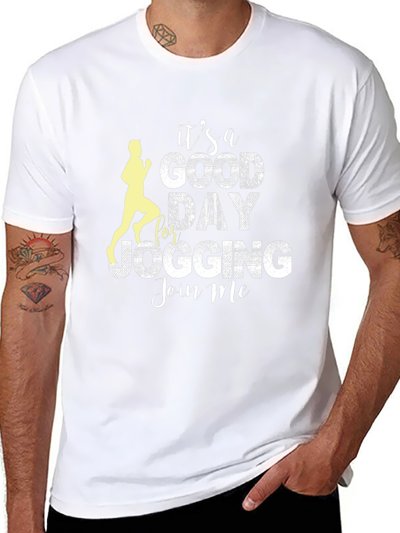Camiseta Hombre Negra Deportiva para Jogging