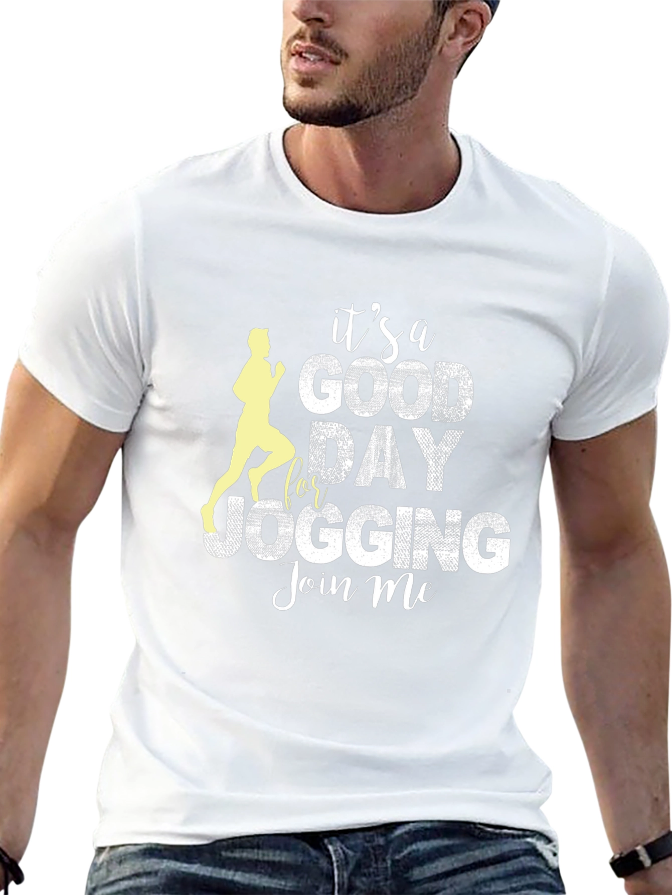 Camiseta Hombre Negra Deportiva para Jogging