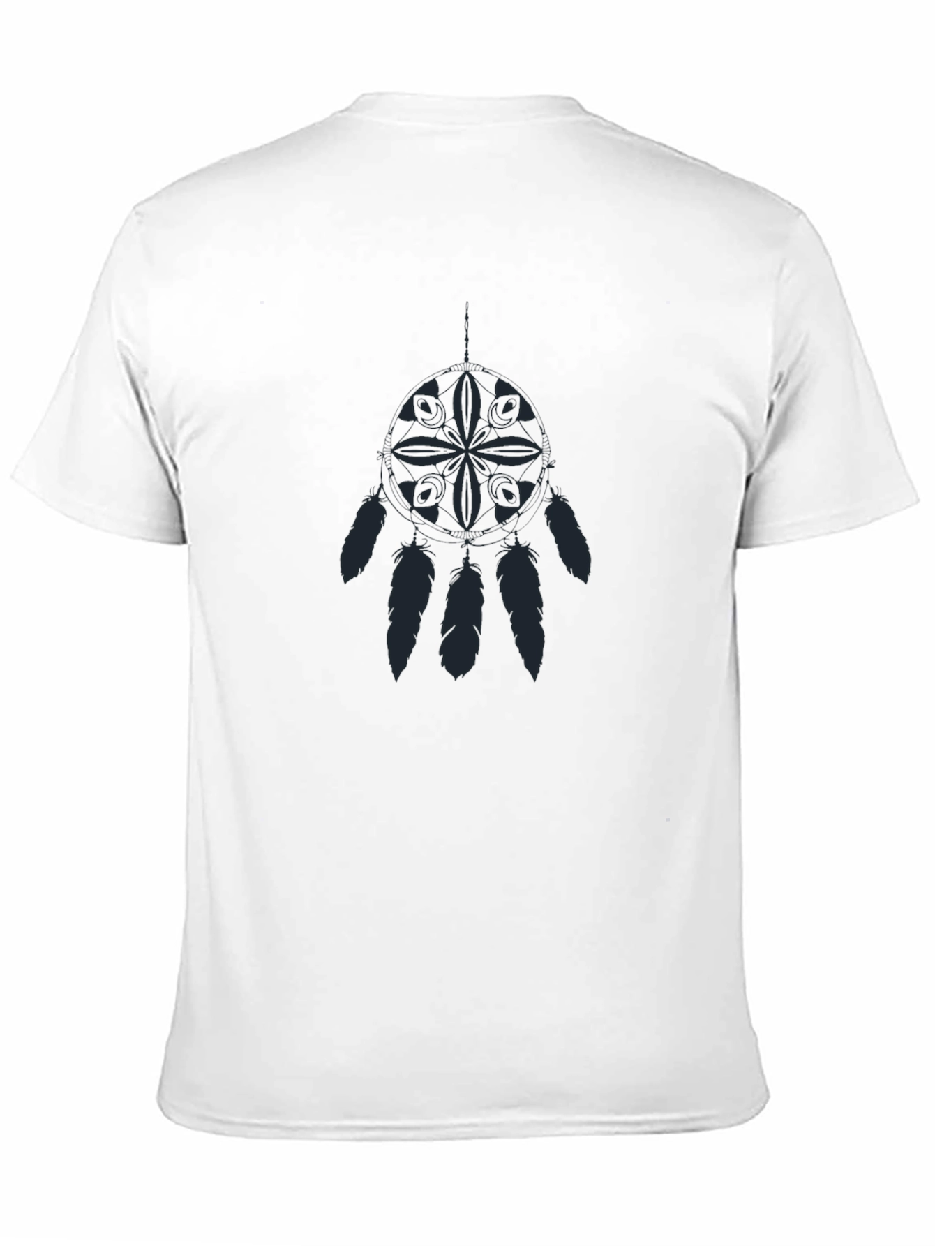 Camiseta Negra con Diseño Atrapasueños