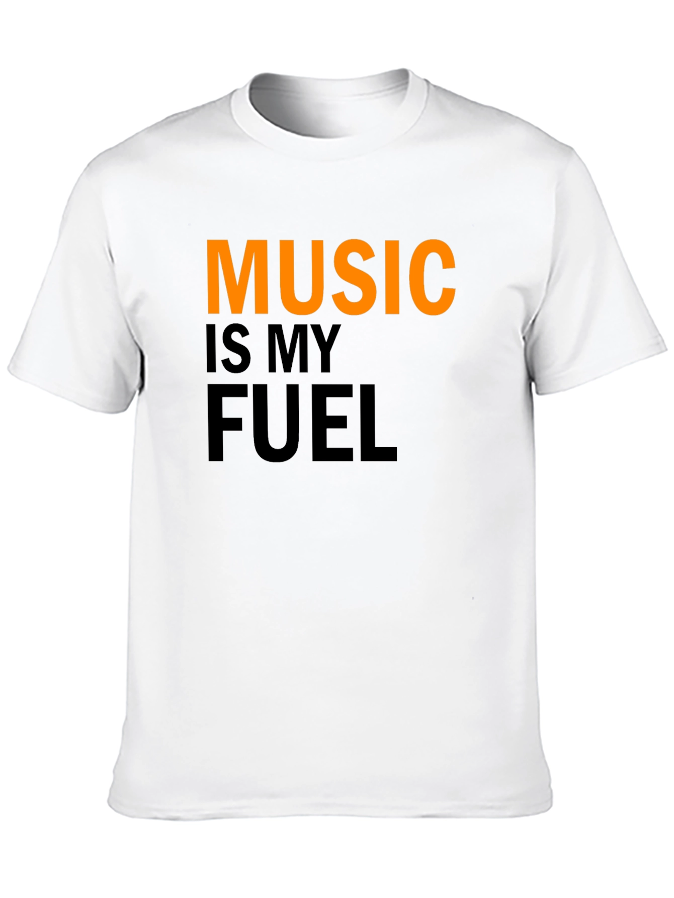 Camiseta Negra Music is My Fuel para Hombre