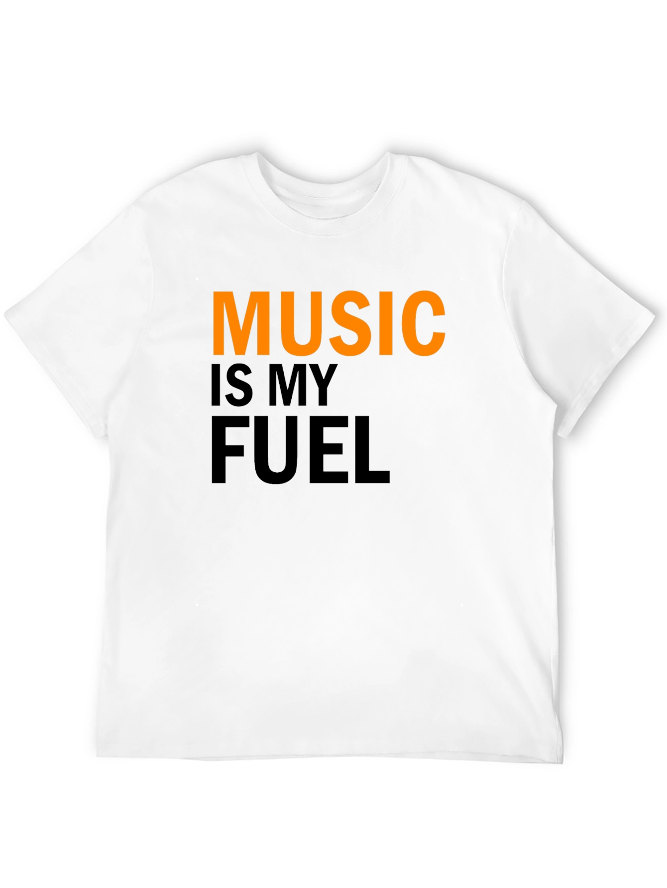 Camiseta Negra Music is My Fuel para Hombre