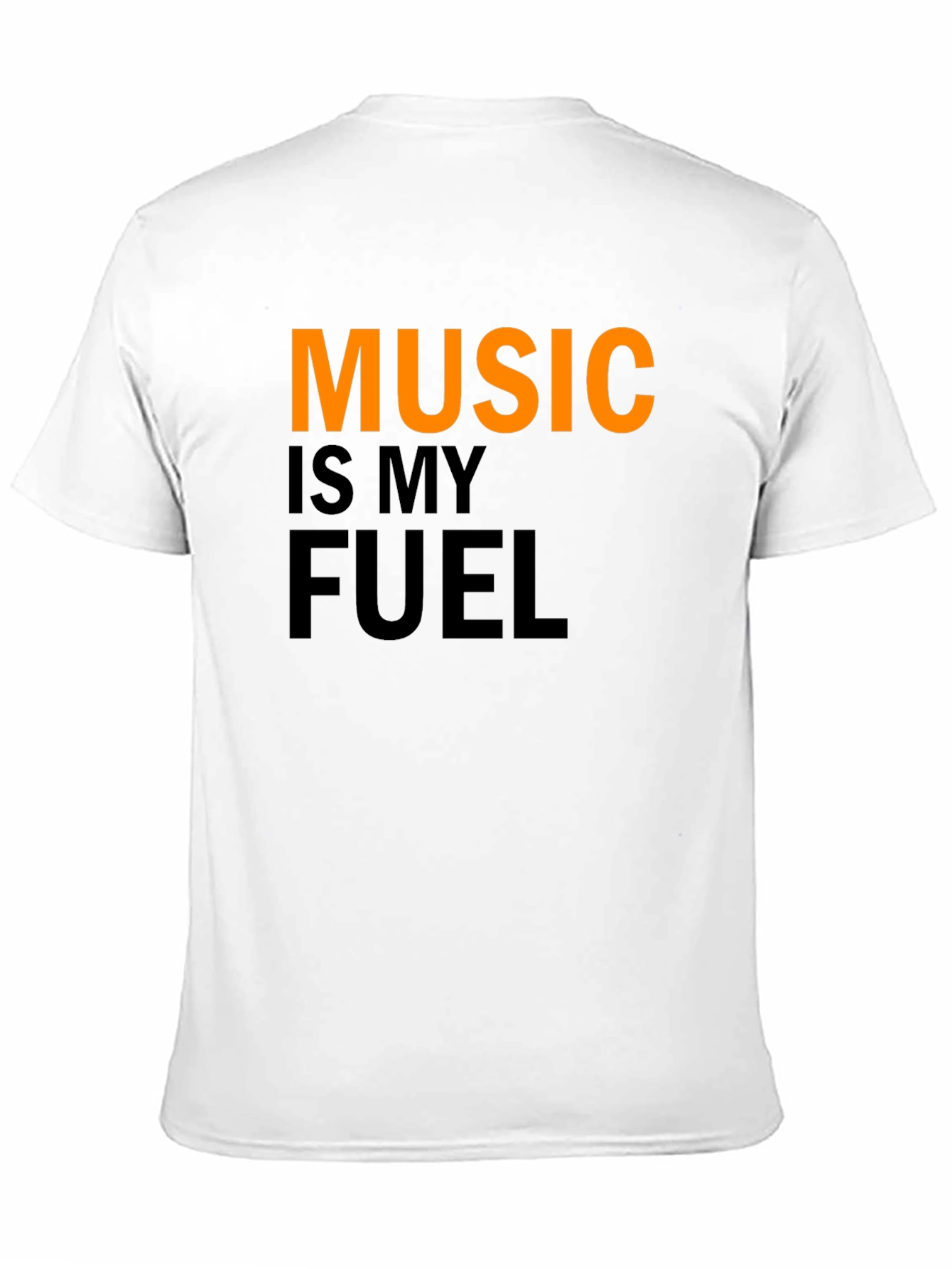 Camiseta Negra Music is My Fuel para Hombre