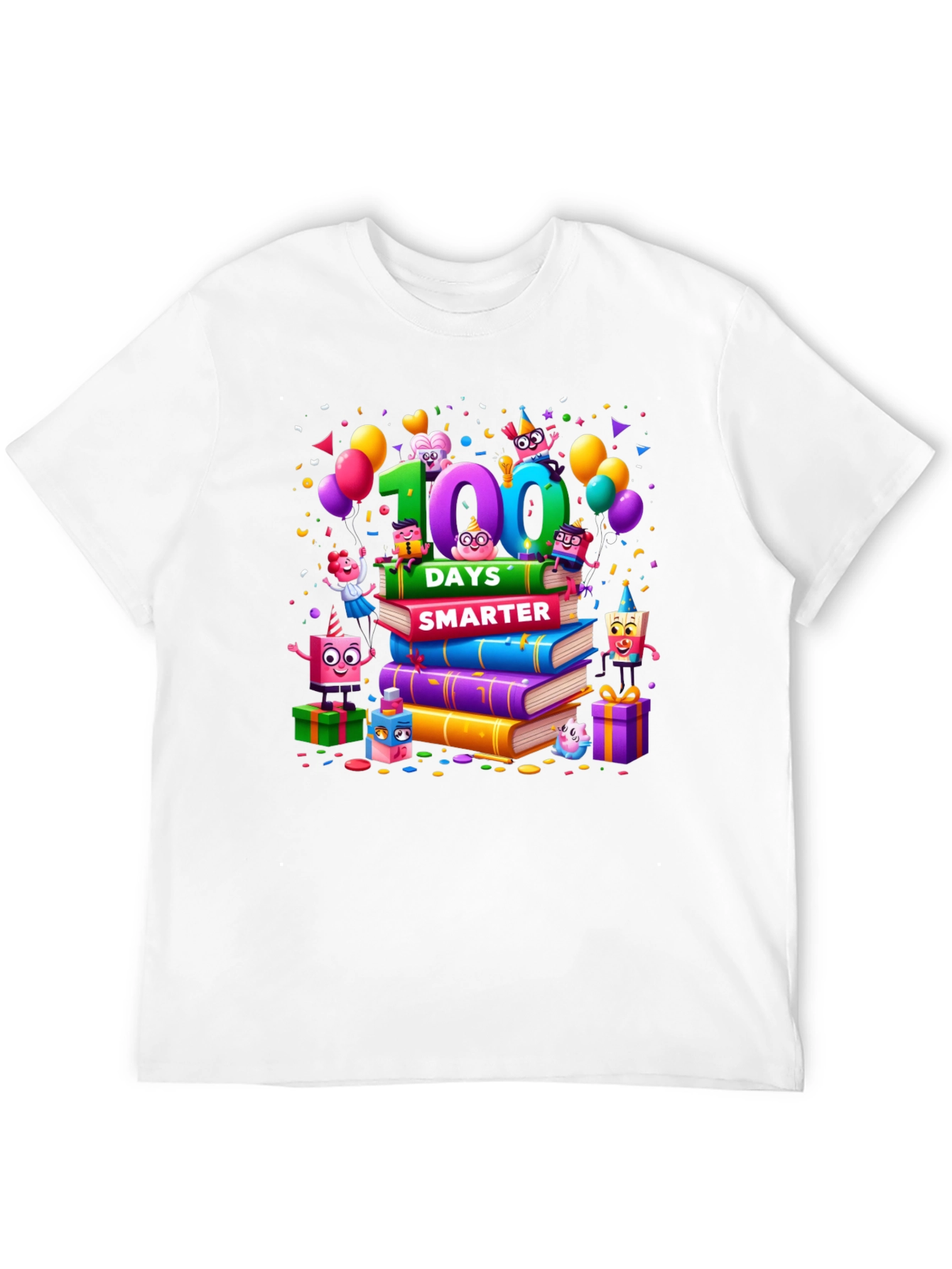 Camiseta Negra 100 Días Más Inteligente
