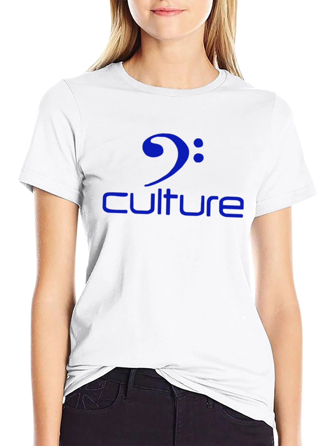 Camiseta Negra Culture Clave de Fa Azul