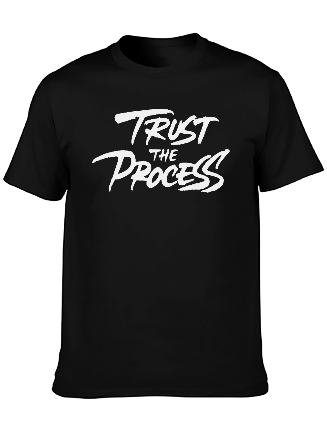 Camiseta Negra Confía en el Proceso para Hombre