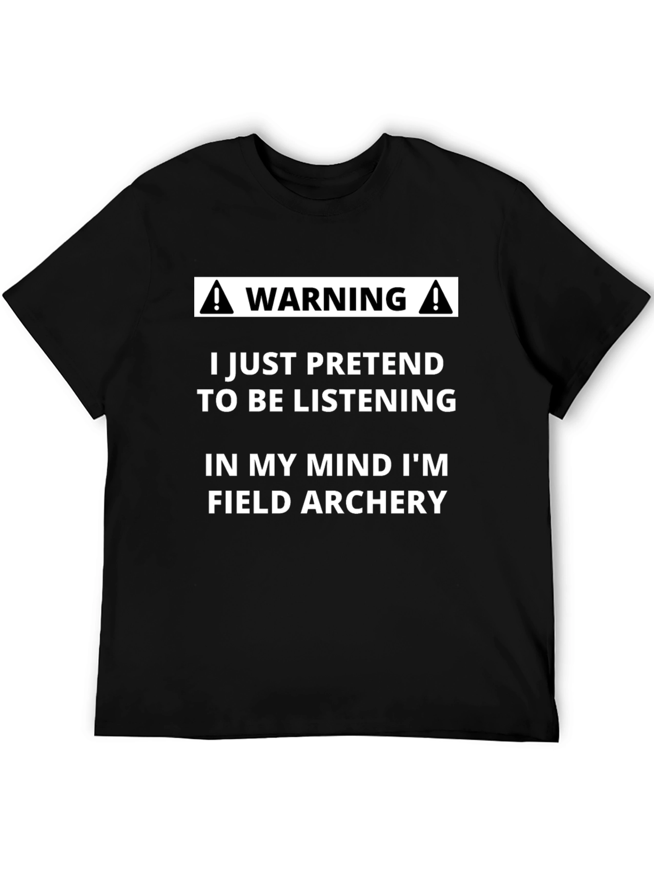 Camiseta Negra con Mensaje de Arqueria