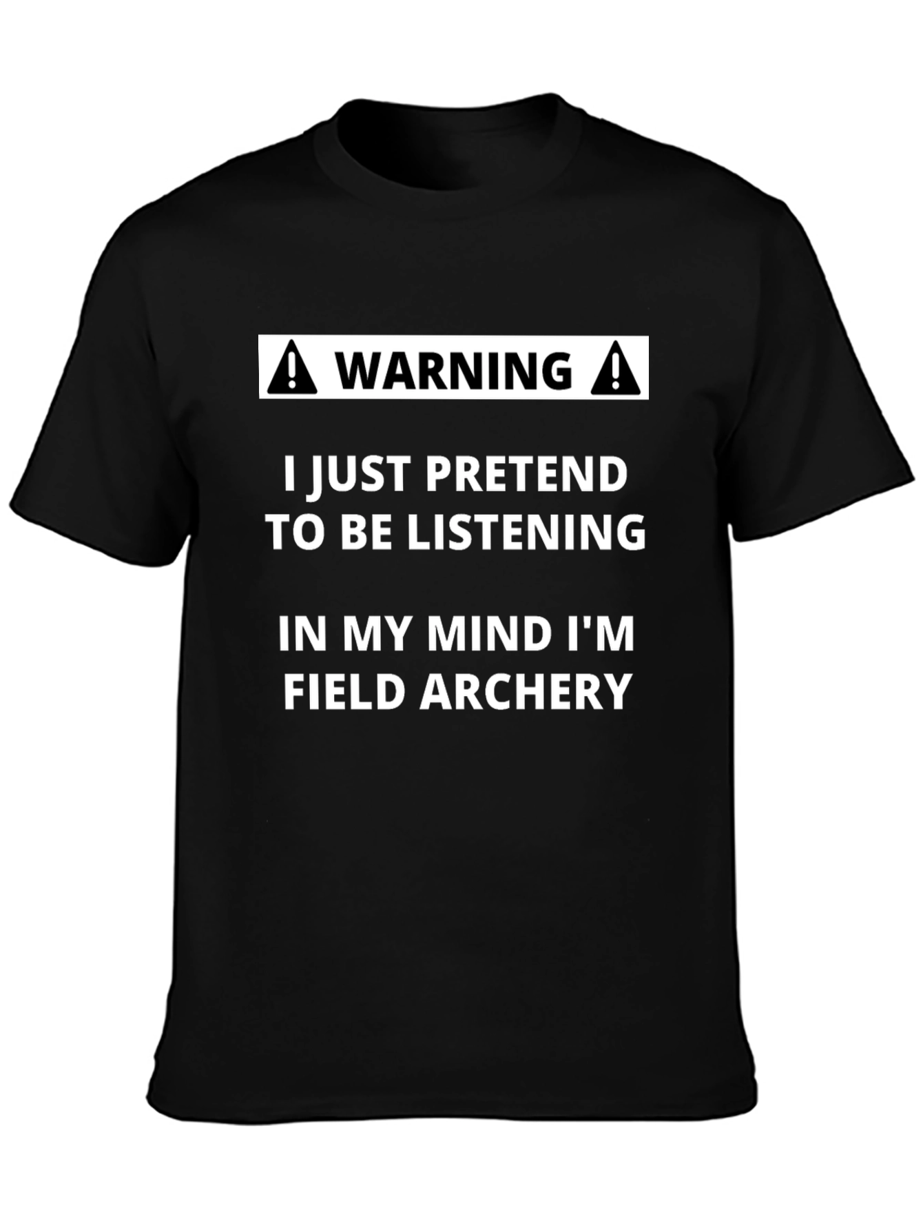 Camiseta Negra con Mensaje de Arqueria