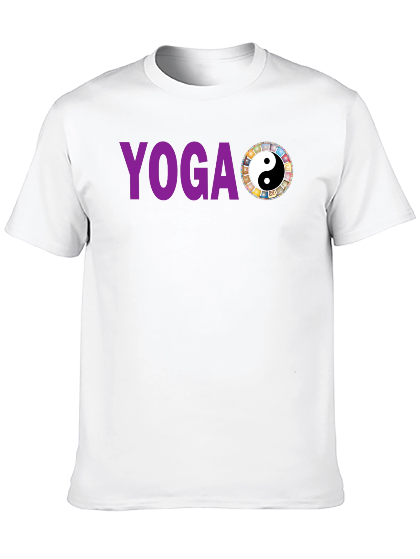 Camiseta Yoga Yin Yang Hombre Algodón Diseño Único