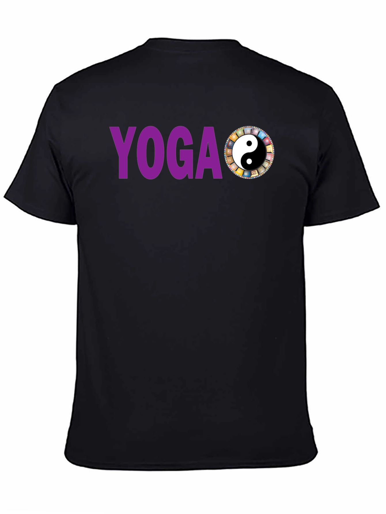 Camiseta Yoga Yin Yang Hombre Algodón Diseño Único