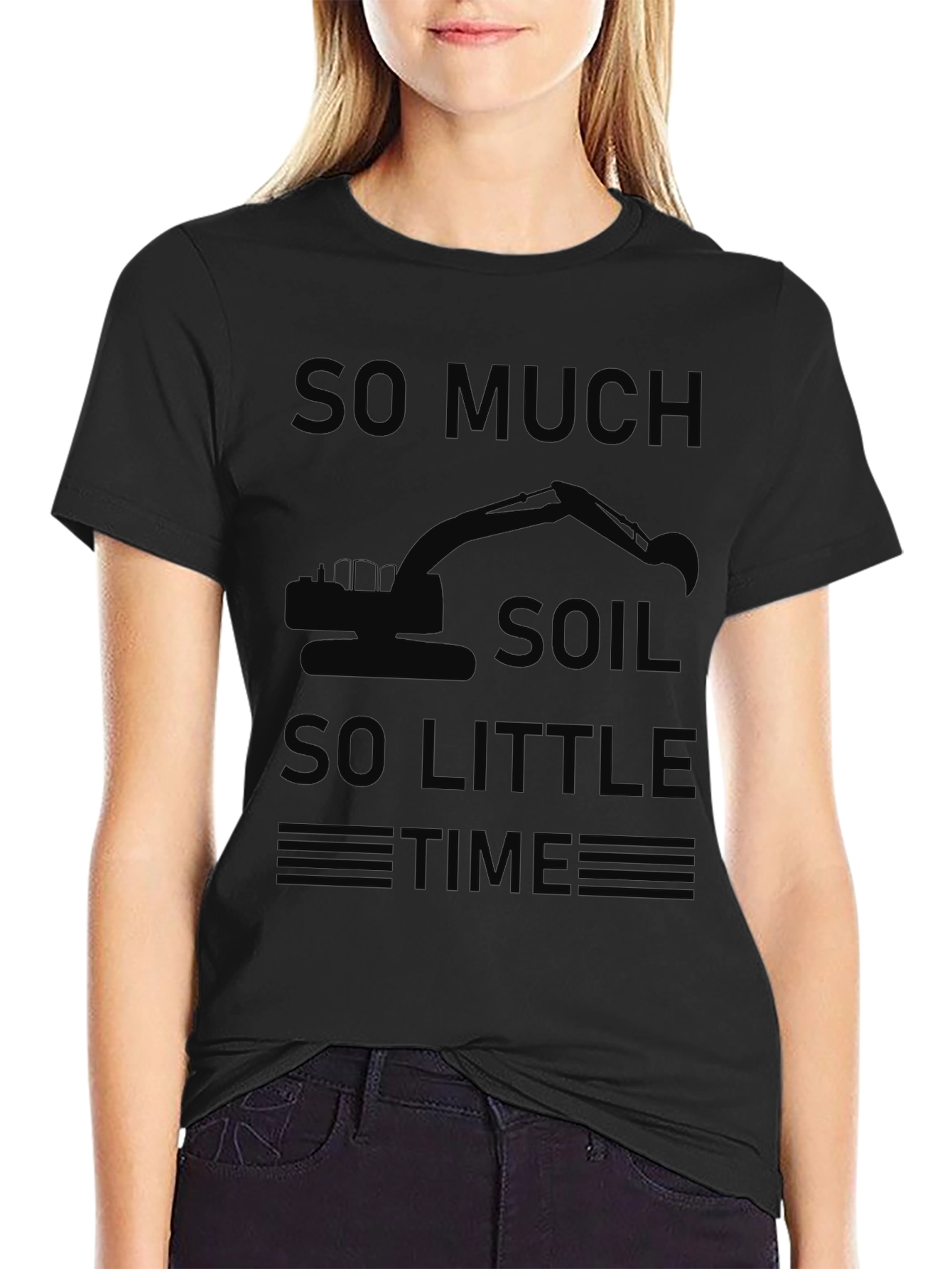 Camiseta Negra: ¡Tanto Suelo Tan Poco Tiempo!