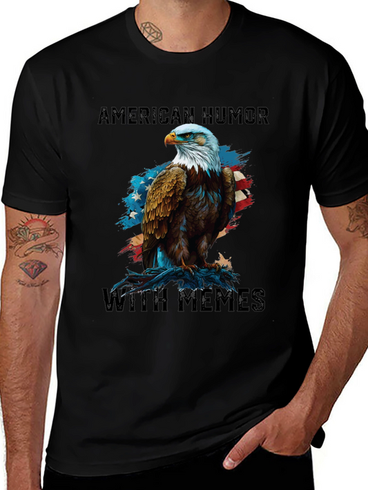 Camiseta Humor Americano con Águila y Memes