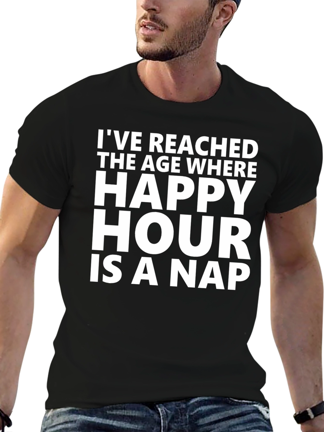 Camiseta Negra Happy Hour is a Nap