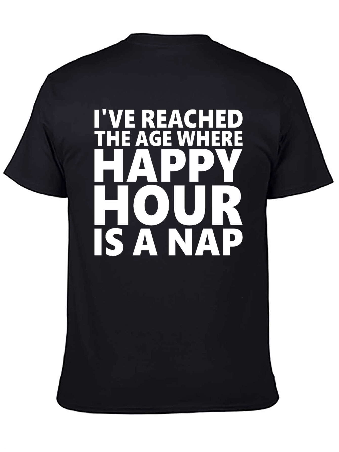 Camiseta Negra Happy Hour is a Nap