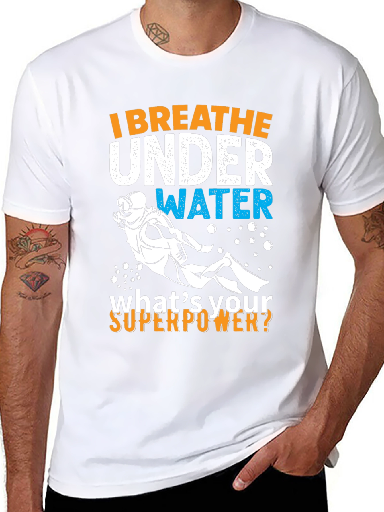 Camiseta Hombre Buceo Superpoder