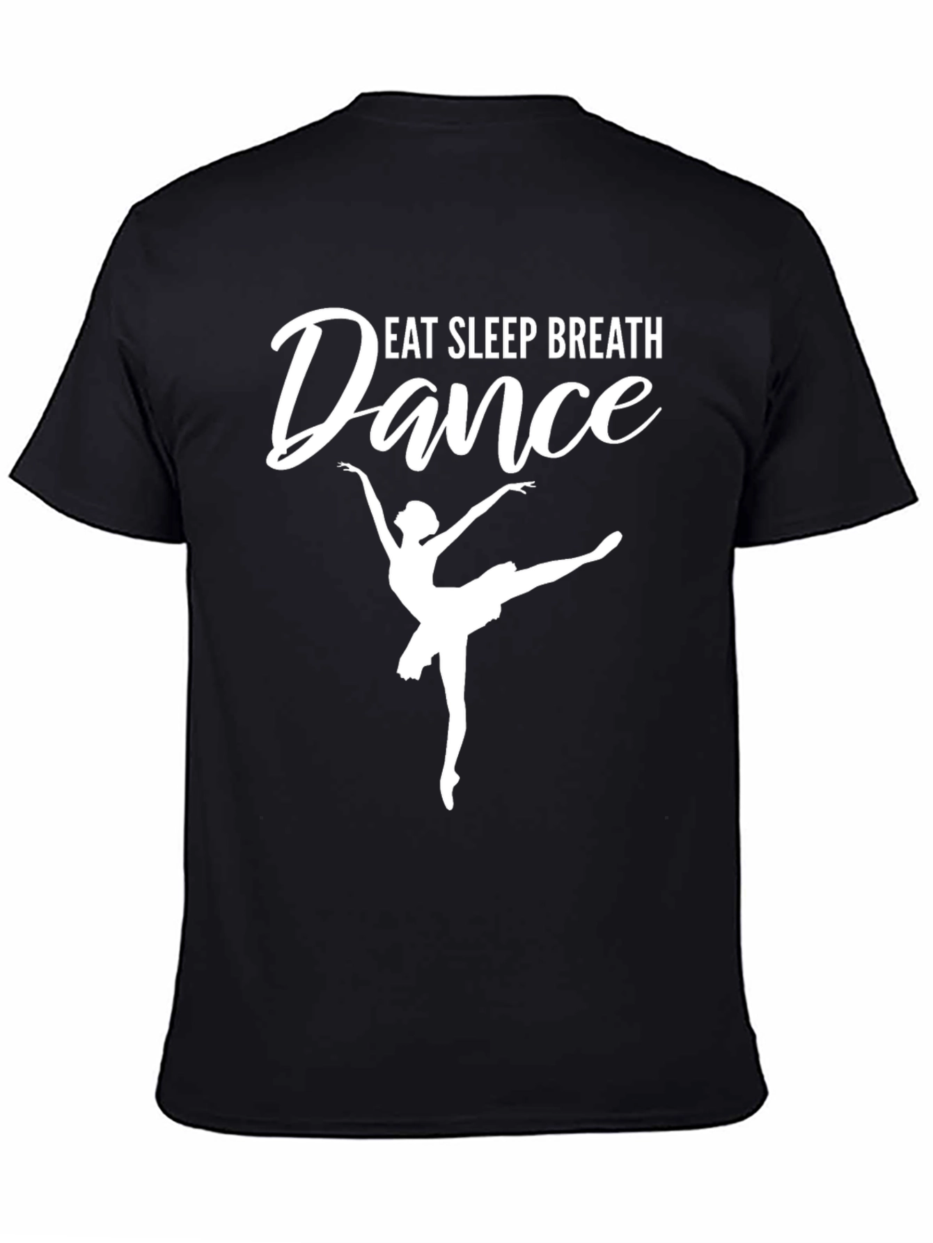 Camiseta Negra Eat Sleep Breath Dance