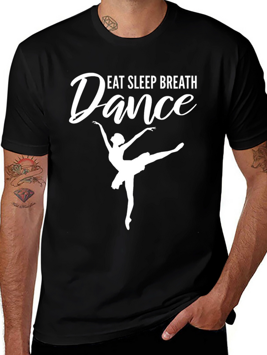 Camiseta Negra Eat Sleep Breath Dance