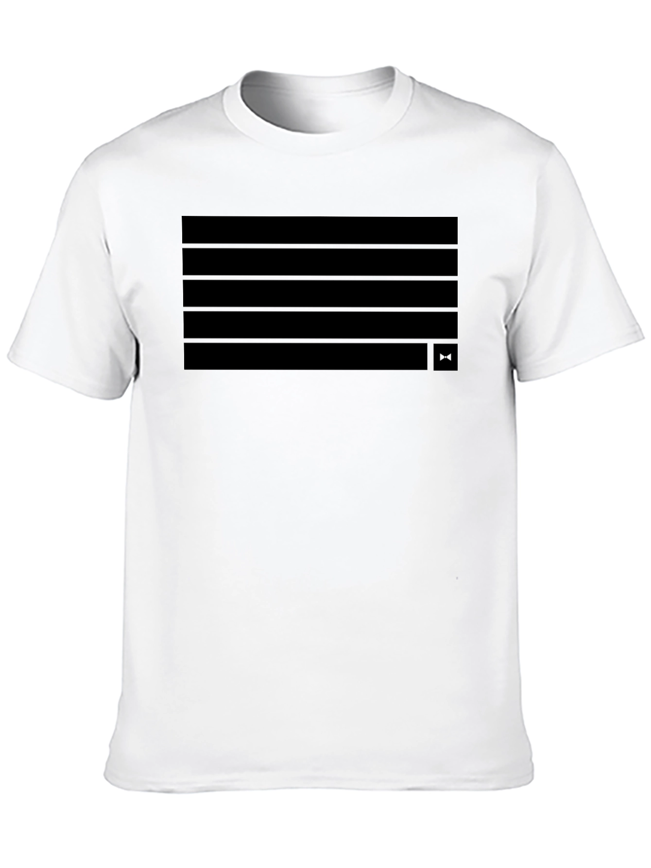 Camiseta Negra Hombre Diseño Moderno