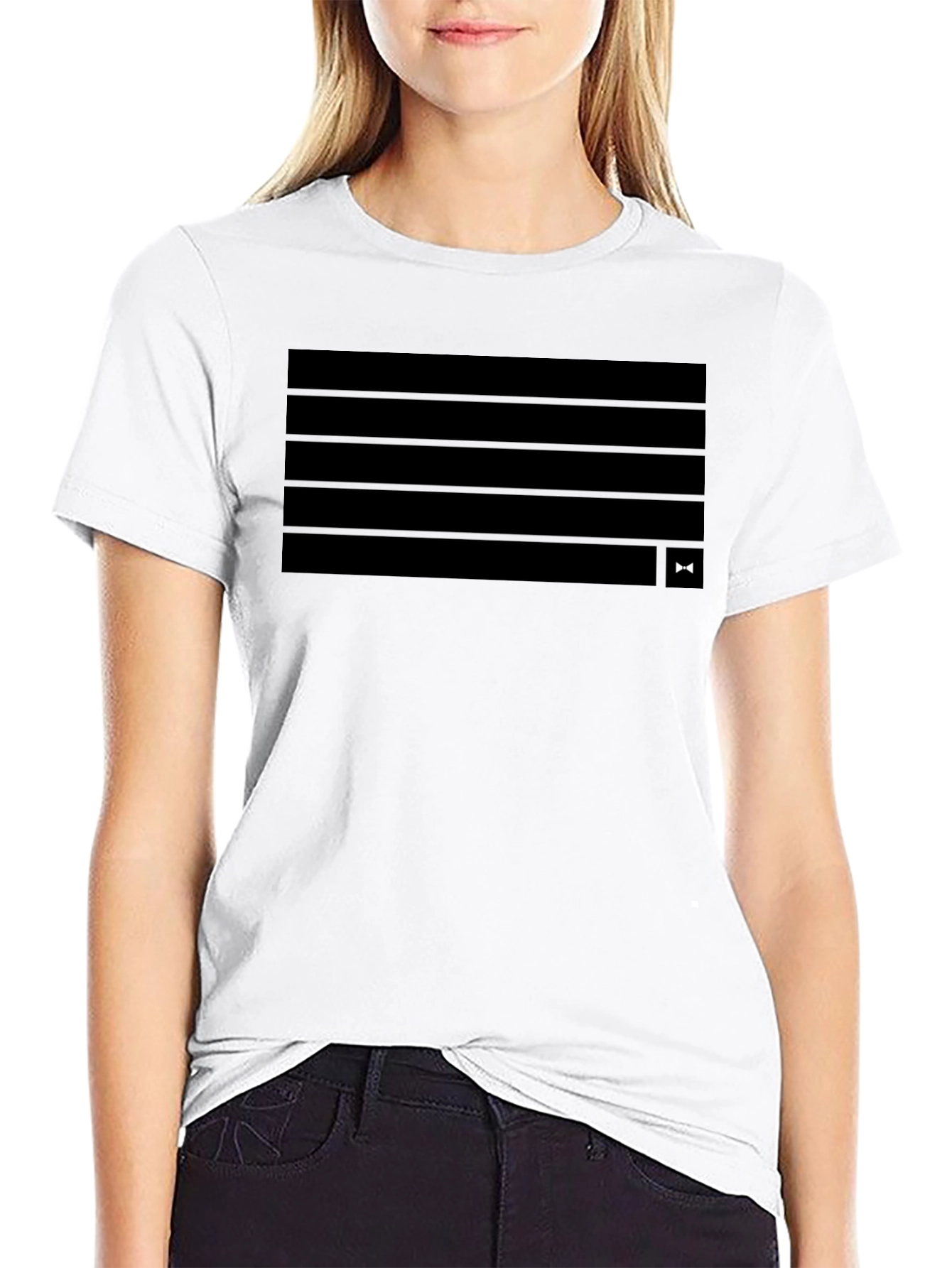 Camiseta Negra Hombre Diseño Moderno