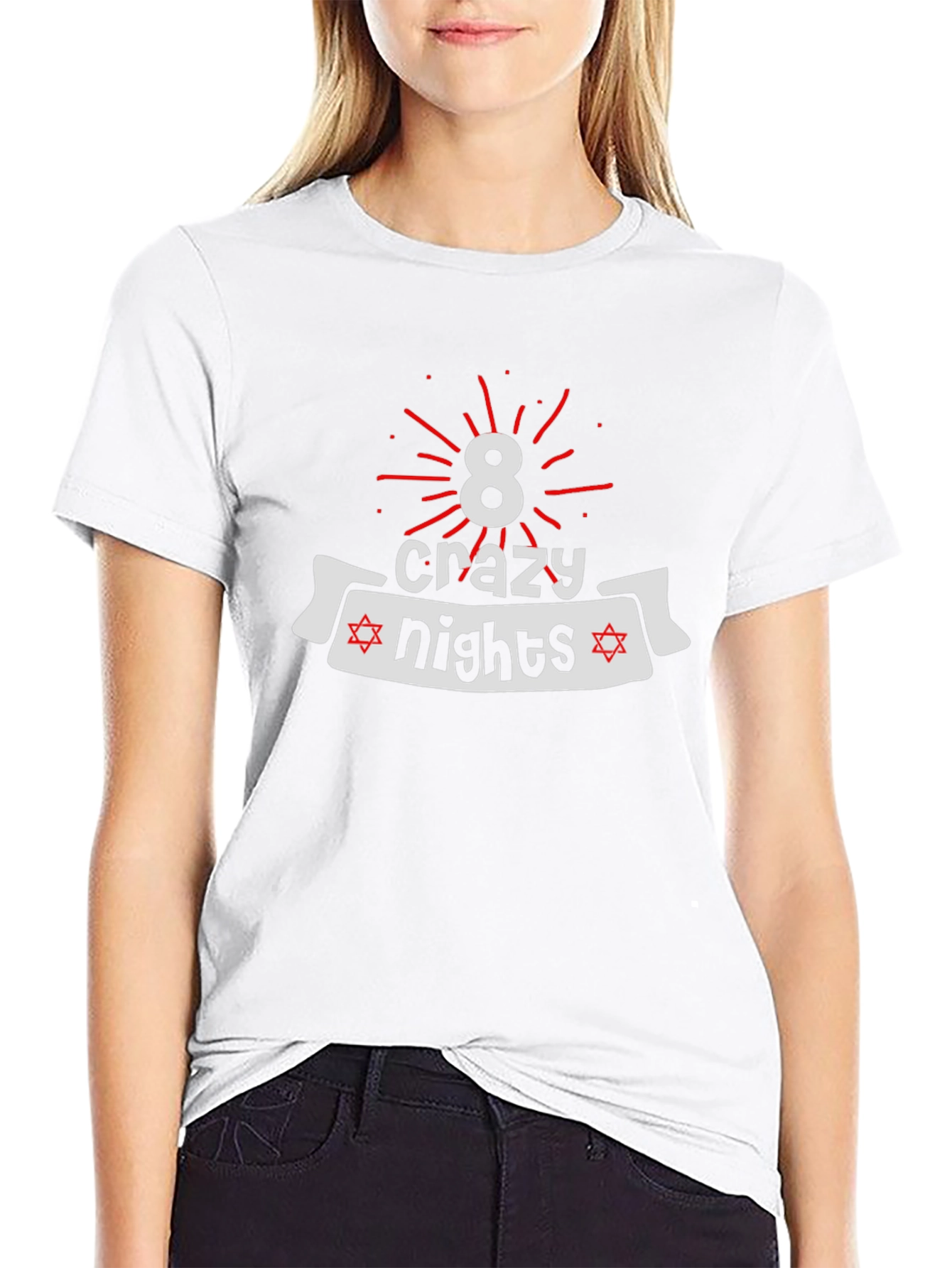 Camiseta Negra 8 Noches Locas Janucá