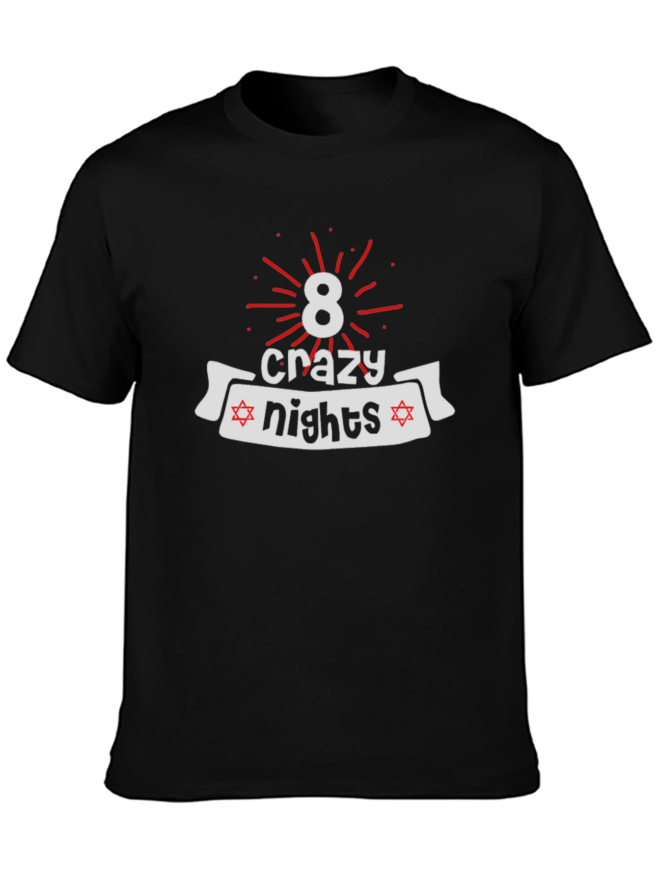 Camiseta Negra 8 Noches Locas Janucá