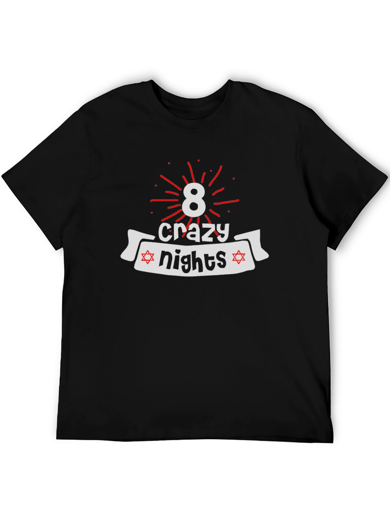 Camiseta Negra 8 Noches Locas Janucá