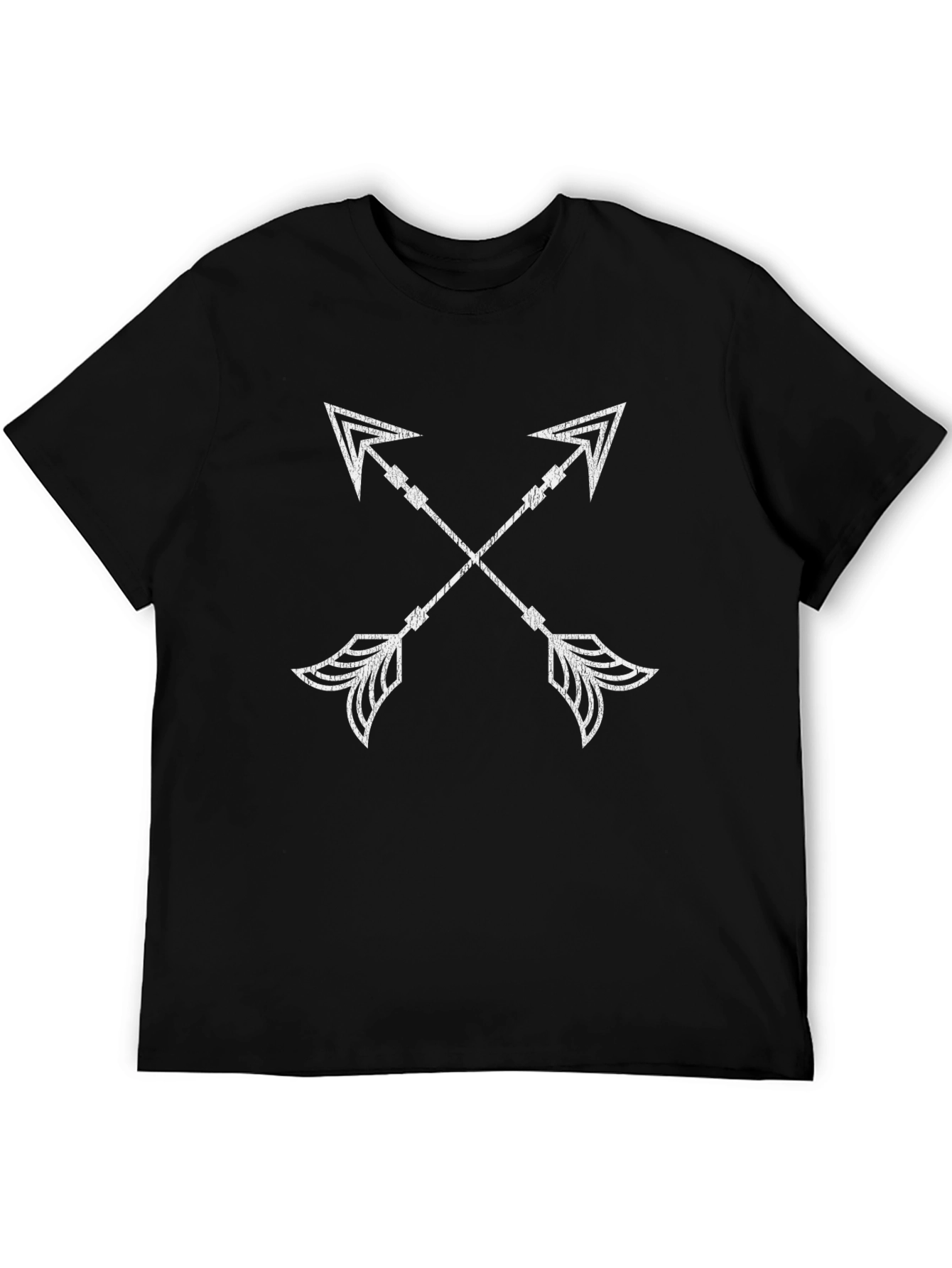 Camiseta Negra con Flechas Cruzadas