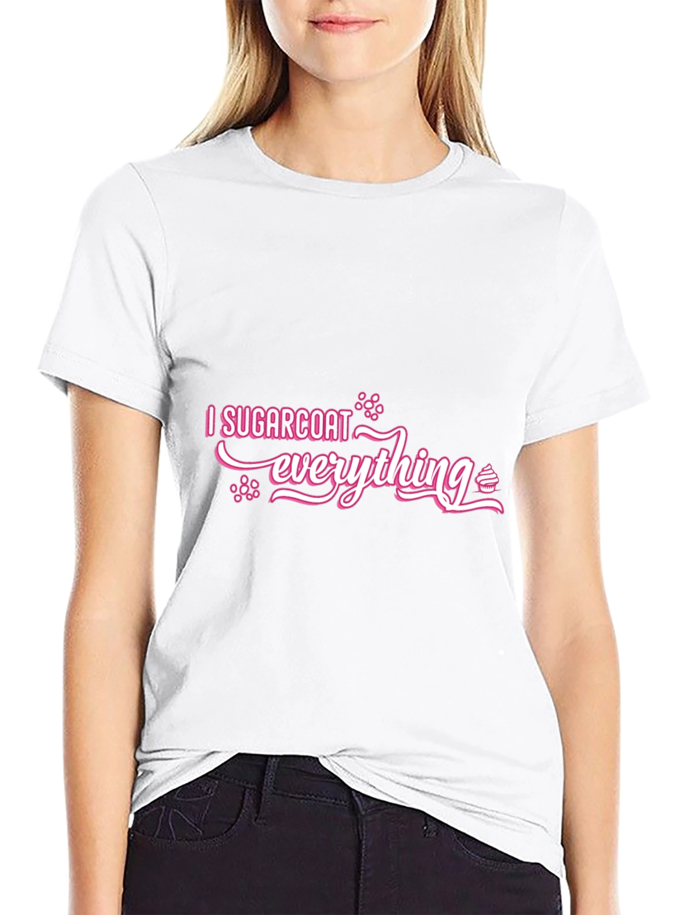 Camiseta Negra I Sugarcoat Everything
